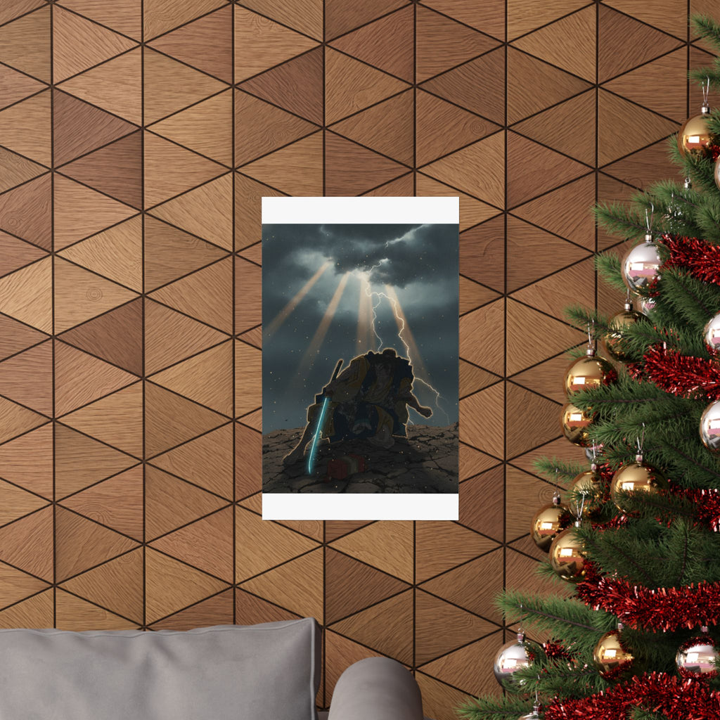 Dramatic Storm — “‘A Molted Cicada Shell’ (Utsusemi): Soga Gorō Tokimune,” From The Series Scenes — Matte Poster