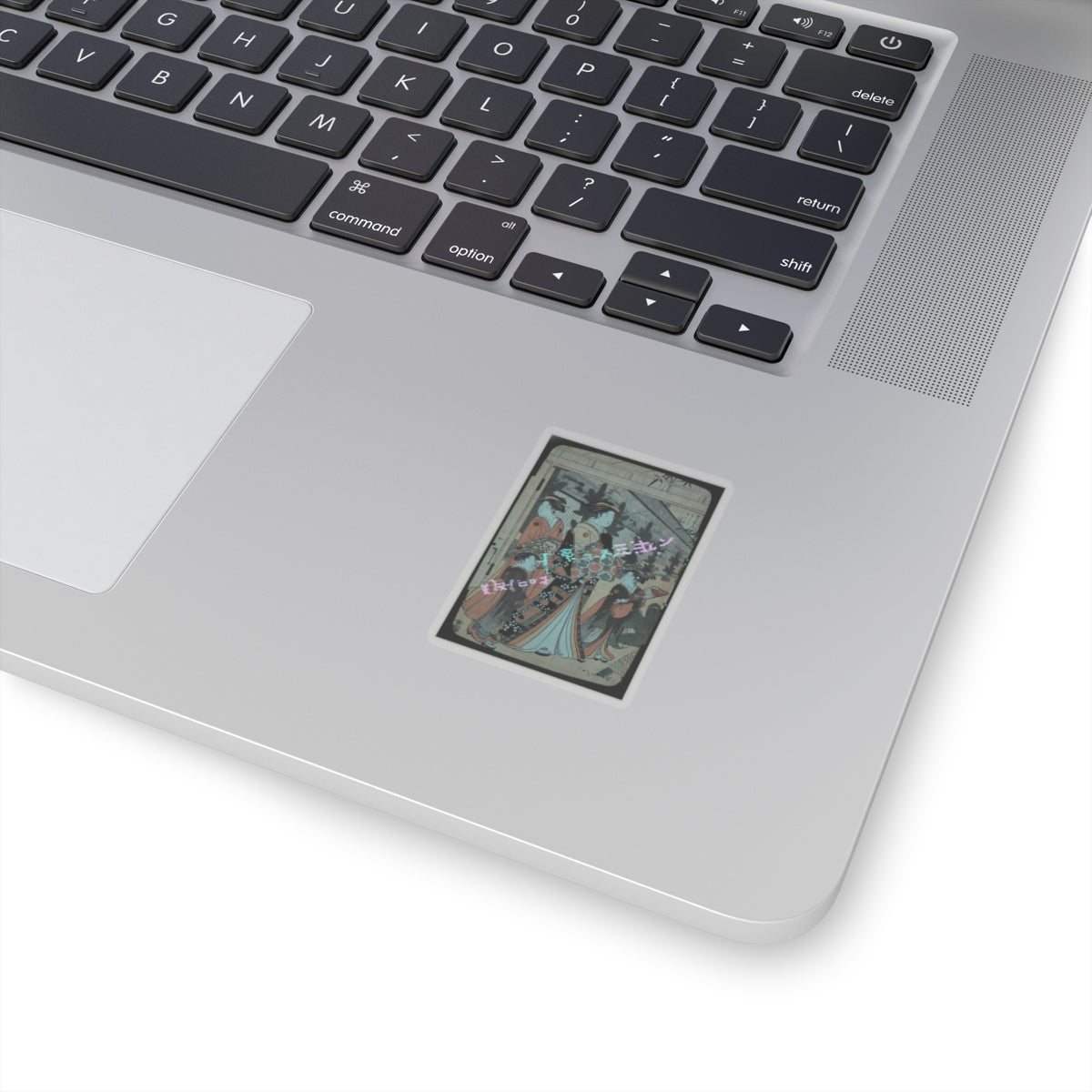 Glitch Culture — Two Oiran With Two Female Attendants In The Yoshiwara — Kiss-Cut Sticker