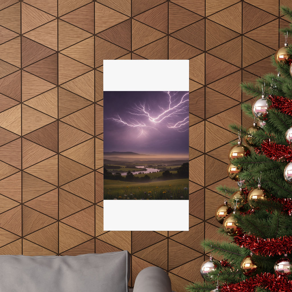 Scenic Nature — Lightning — Matte Poster