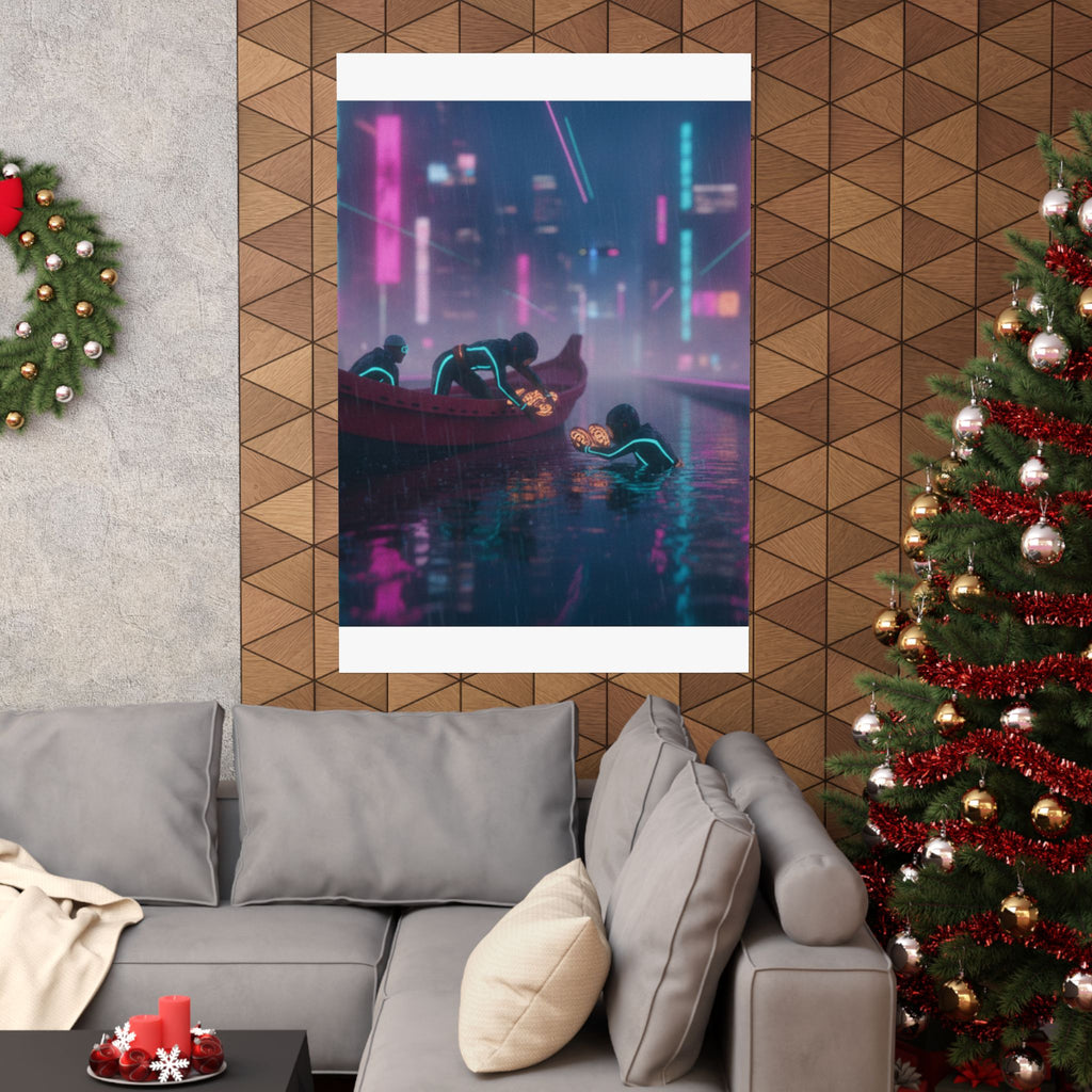 Neon Noir — Seishu Awabi-Tori No Zu — Matte Poster