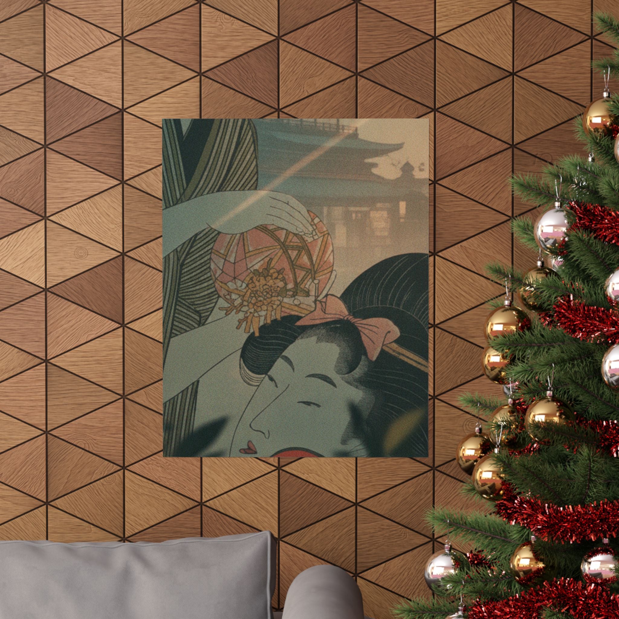 Cinematic — Man And Young Woman With A Ball — Matte Poster