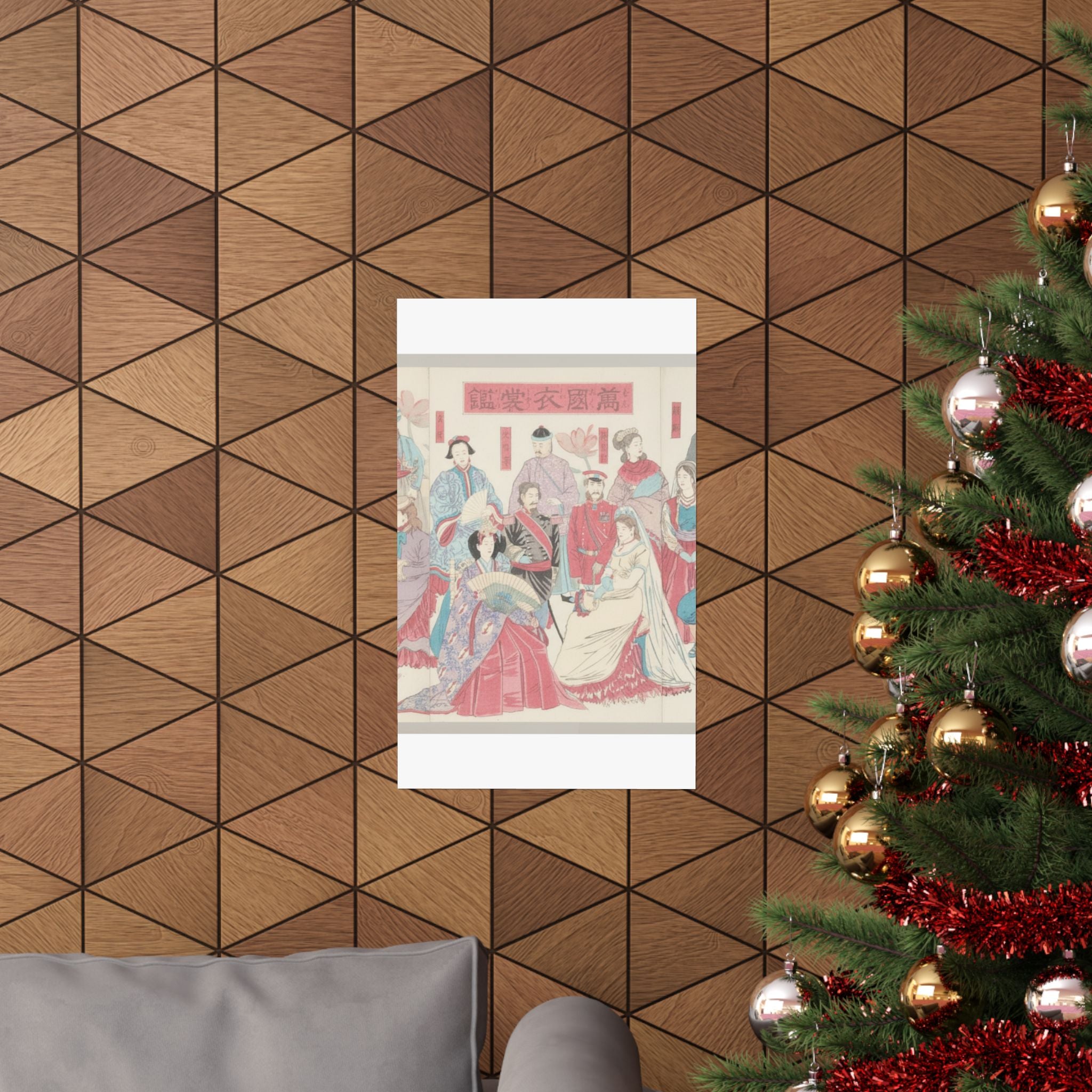 Watercolor — Mirror Of National Costumes Of All Nations  (Bankoku Ishō Kagami) — Matte Poster
