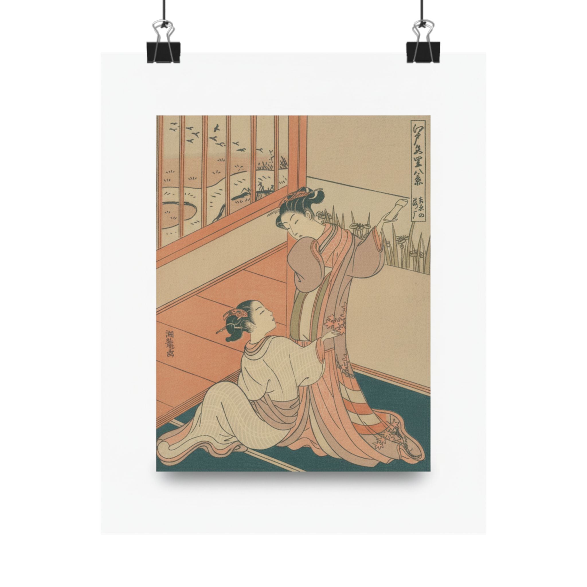 Ecommerce Main — The Flying Down Of Wild Geese At Yoshiwara — Matte Poster