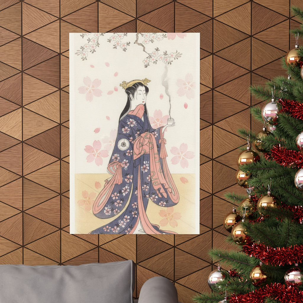 Watercolor — The Actor Iwai Hanshirō Iv As Sakura Hime, The Cherry Princess — Matte Poster
