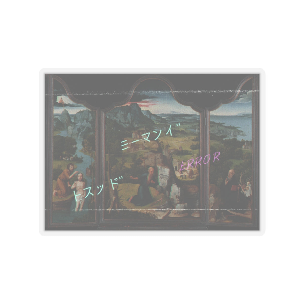 Glitch Culture kiss-cut sticker — product view 3