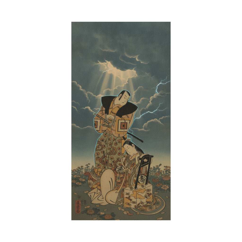 Dramatic Storm — The Actor, Ichikawa Danjuro I, 1660–1704 As A Woman In Unidentified Role — Matte Poster