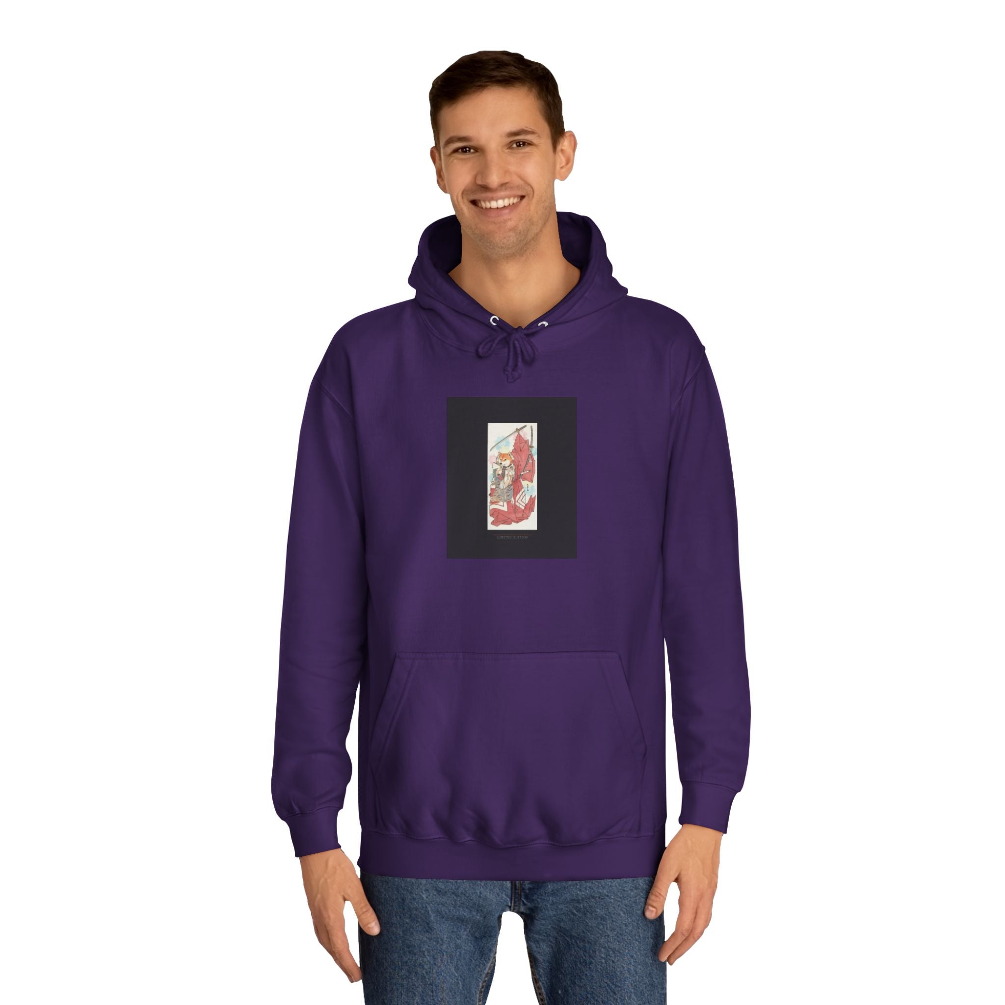 Limited Edition Fox Samurai Ukiyo-e Graphic Hoodie