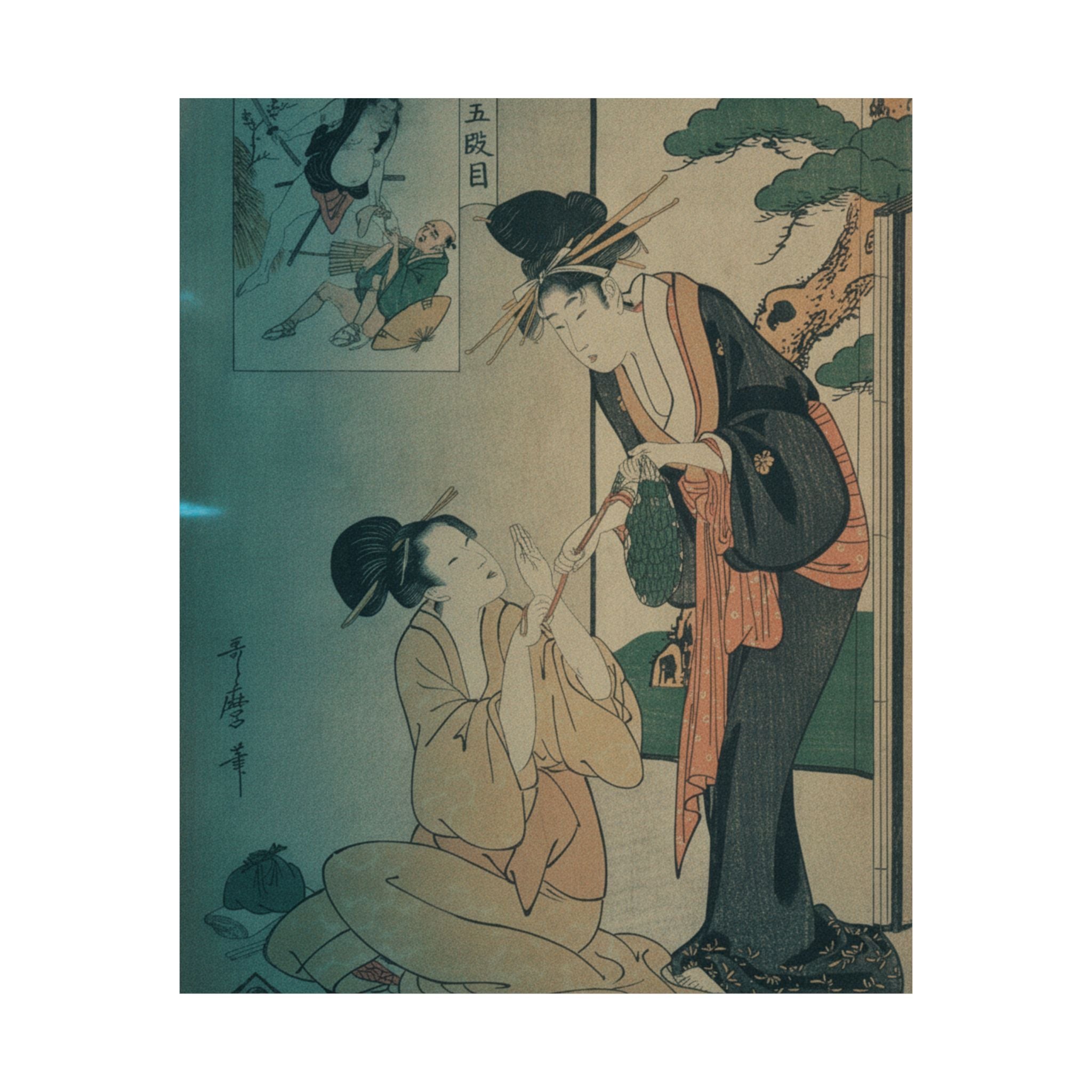 Cinematic — A Woman Snatching A Bag Of Sweetmeats From Her Mother — Matte Poster