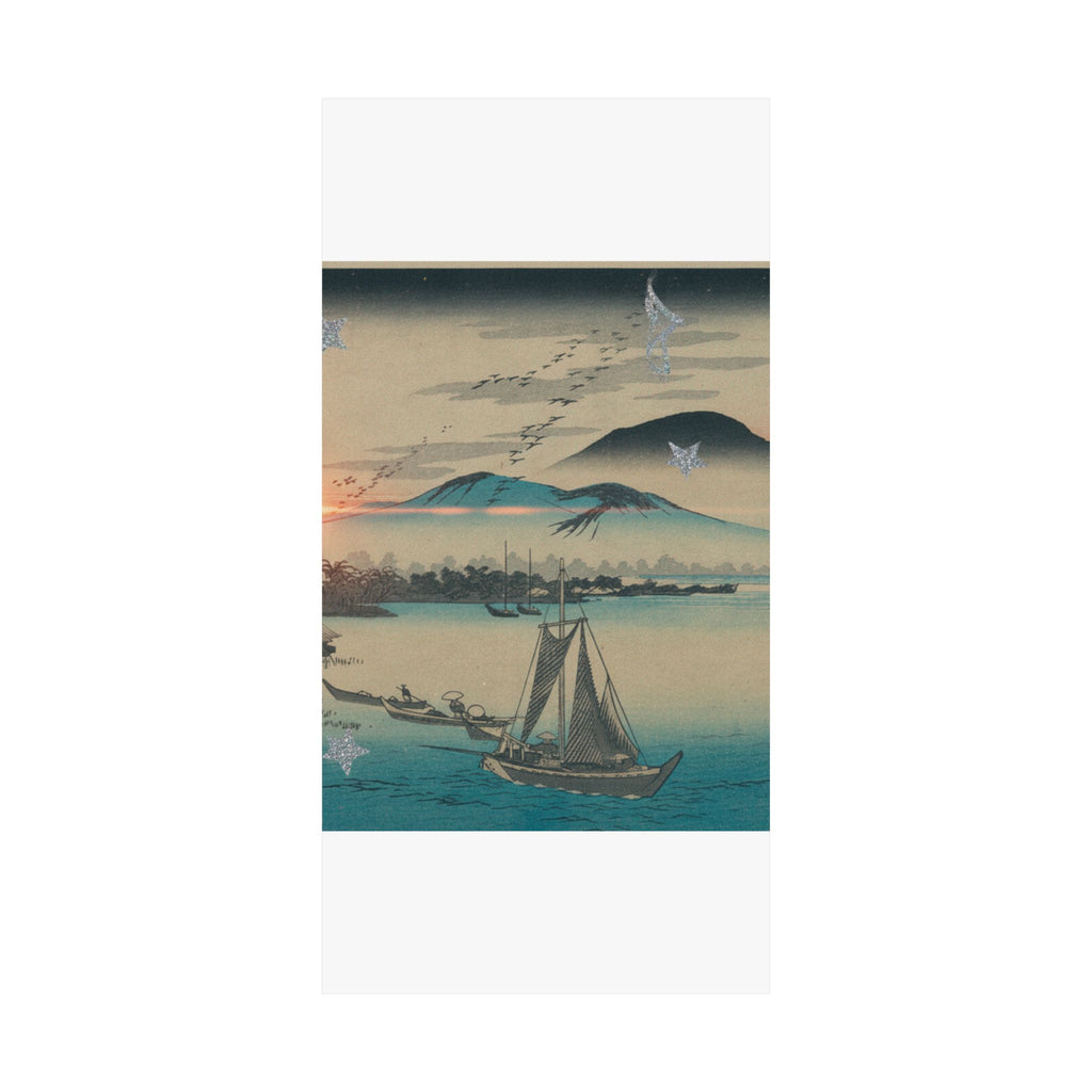 Cinematic — Geese Flying Down To Katada — Matte Poster