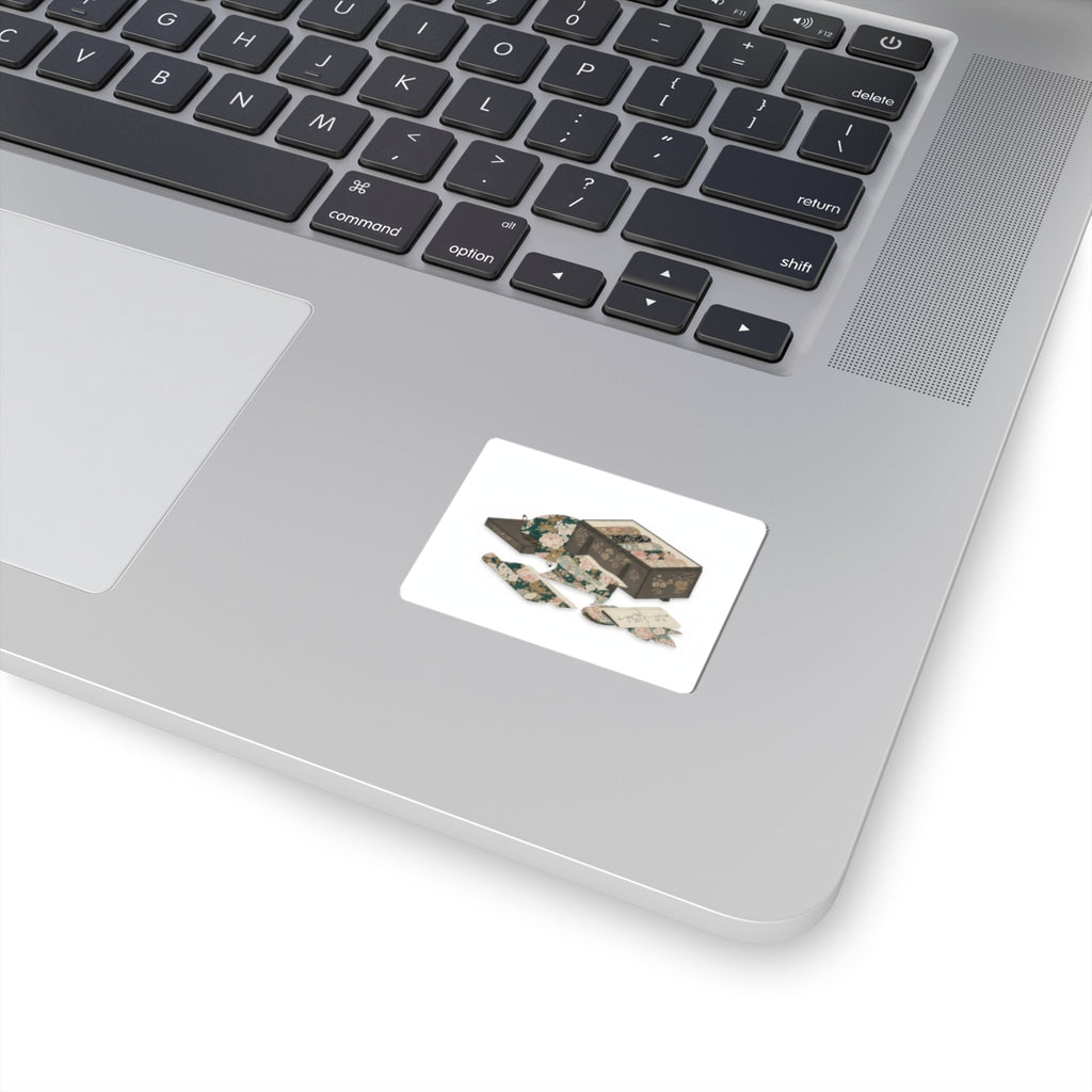 Ecommerce Main — Box With Draperies — Kiss-Cut Sticker