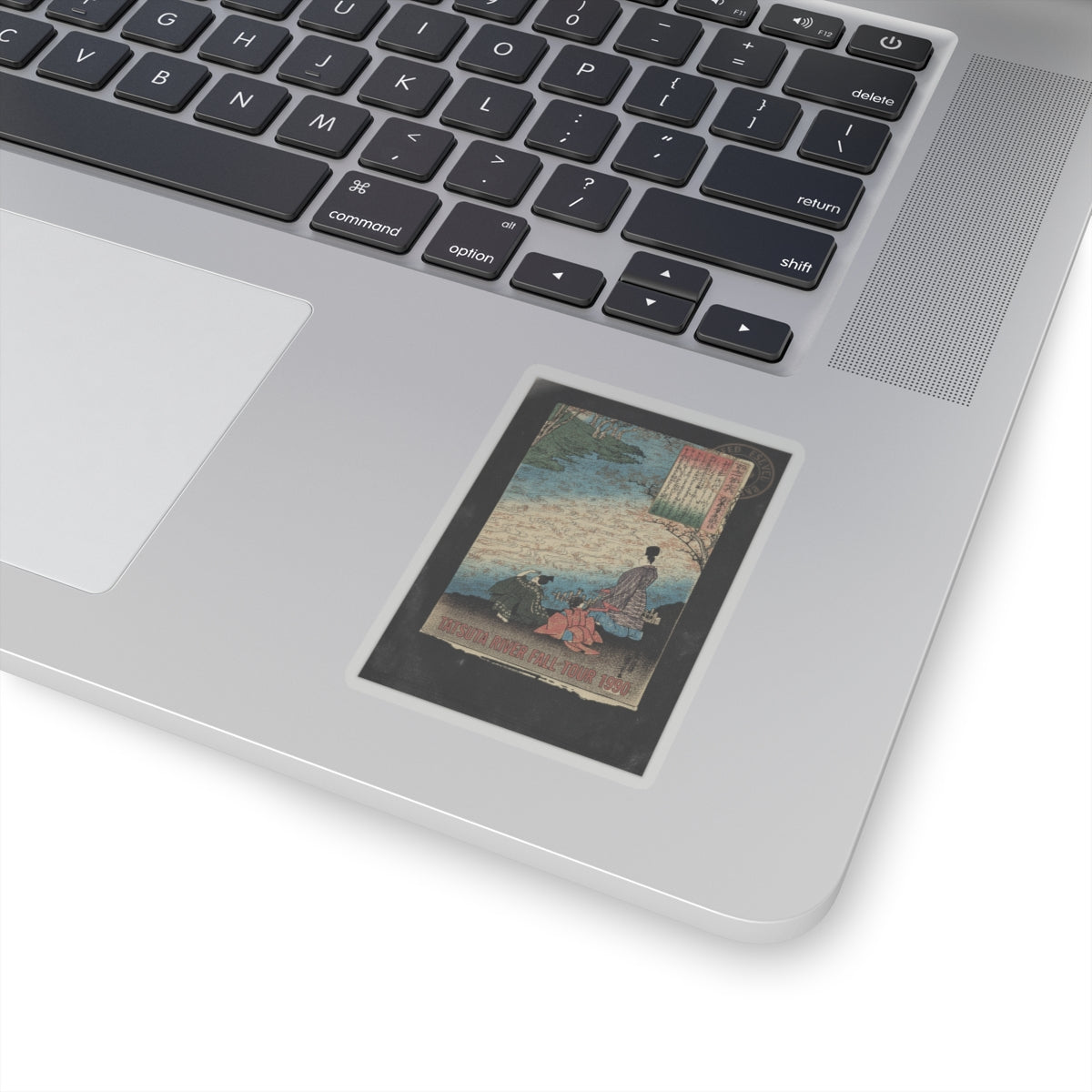 Vintage Bootleg — Poet With Two Pages On The Banks Of The Tatsuta — Kiss-Cut Sticker