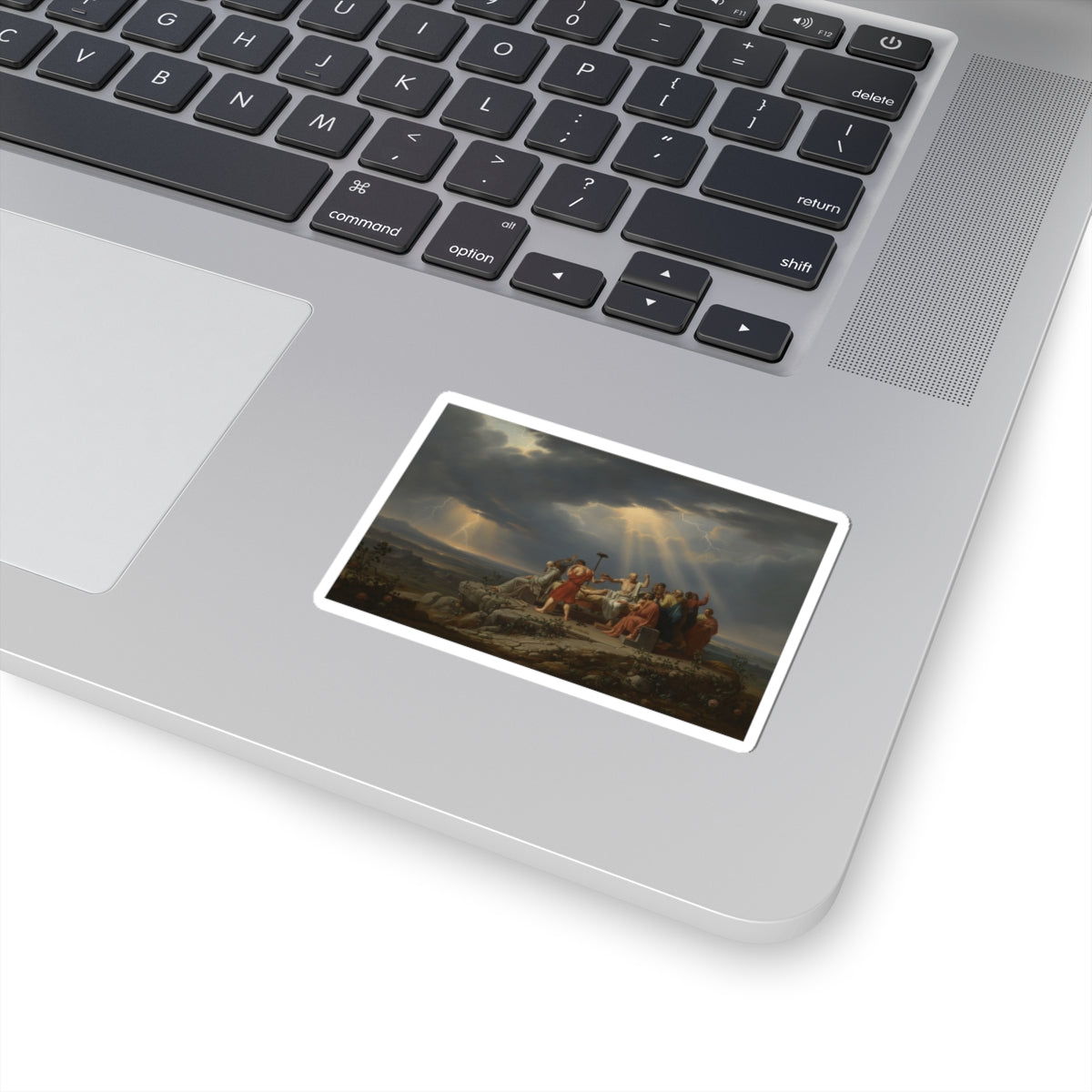 Dramatic Storm — Person — Kiss-Cut Sticker