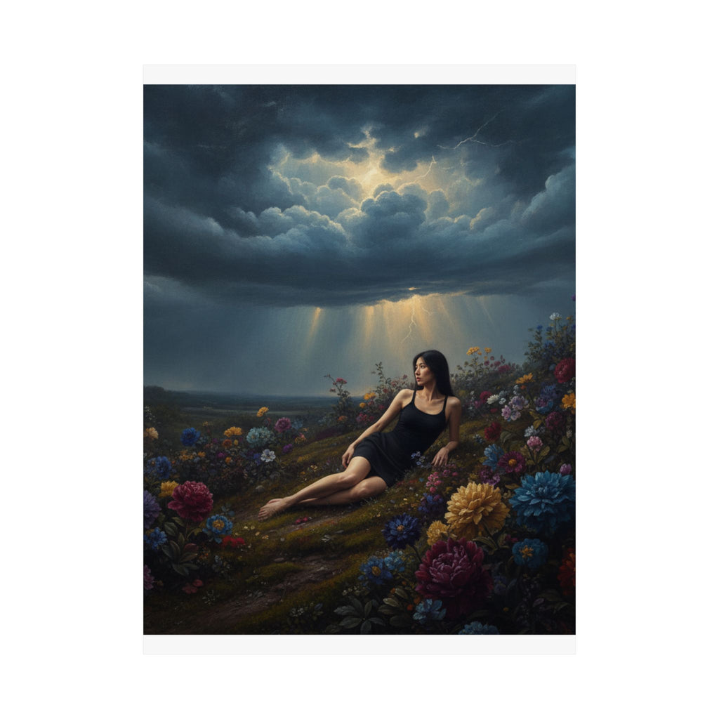 Dramatic Storm — Person — Matte Poster