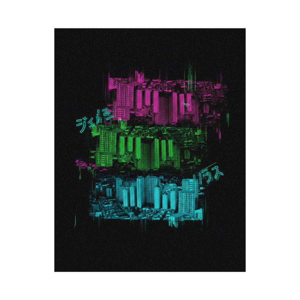 Glitch Culture — Cityscape — Matte Poster