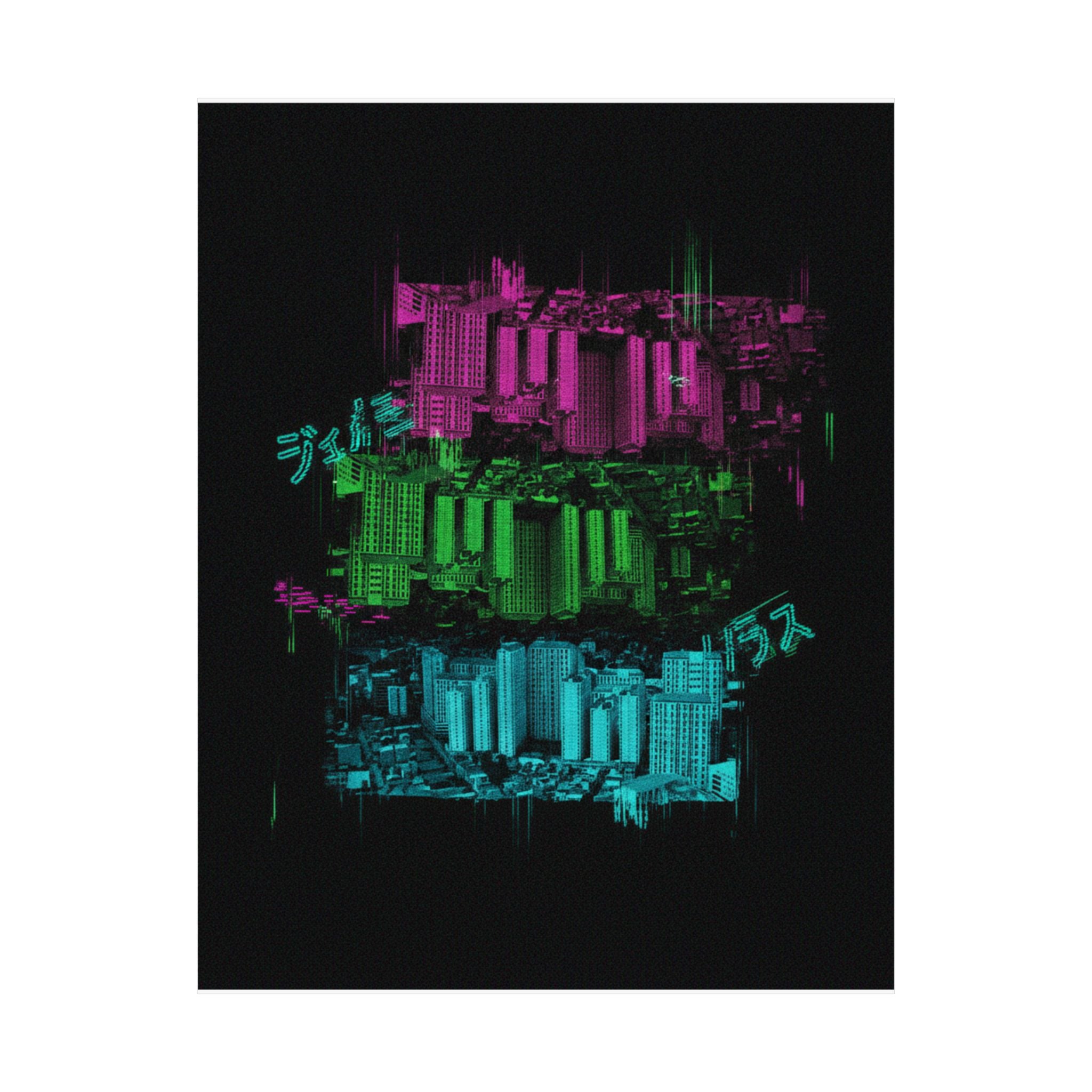 Glitch Culture — Cityscape — Matte Poster