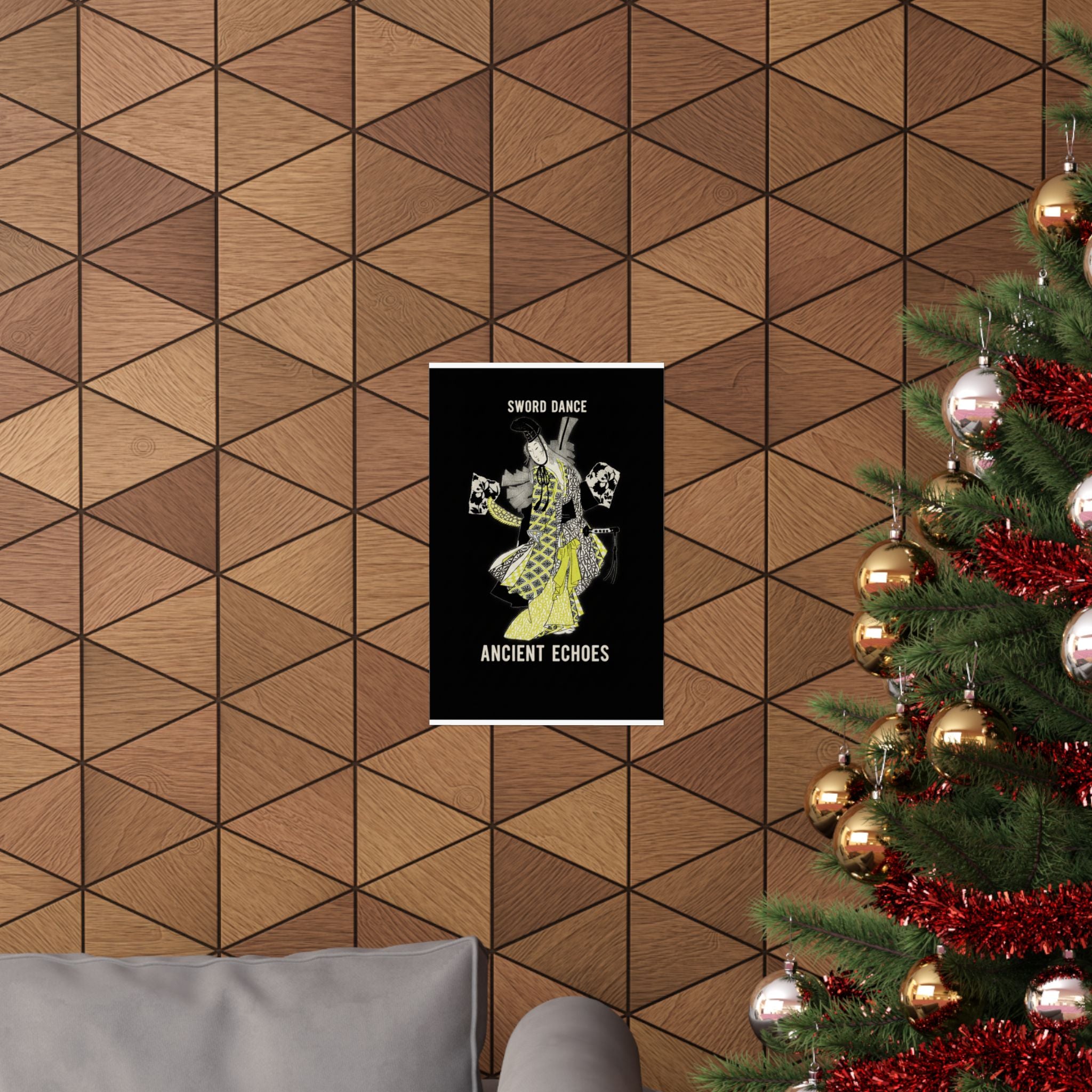 Streetwear Collage — Dancing Girl Wearing A Sword — Matte Poster