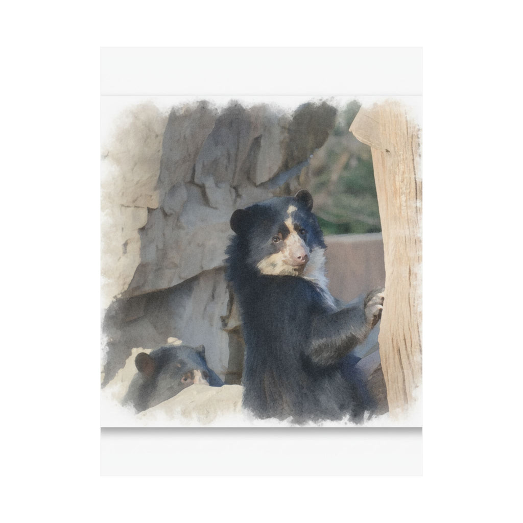 Watercolor — Bear — Matte Poster