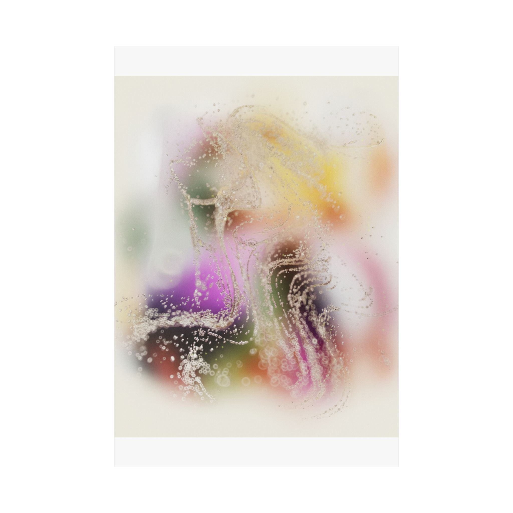 Dreamy Blurred Colour Cloud Abstract Art Poster