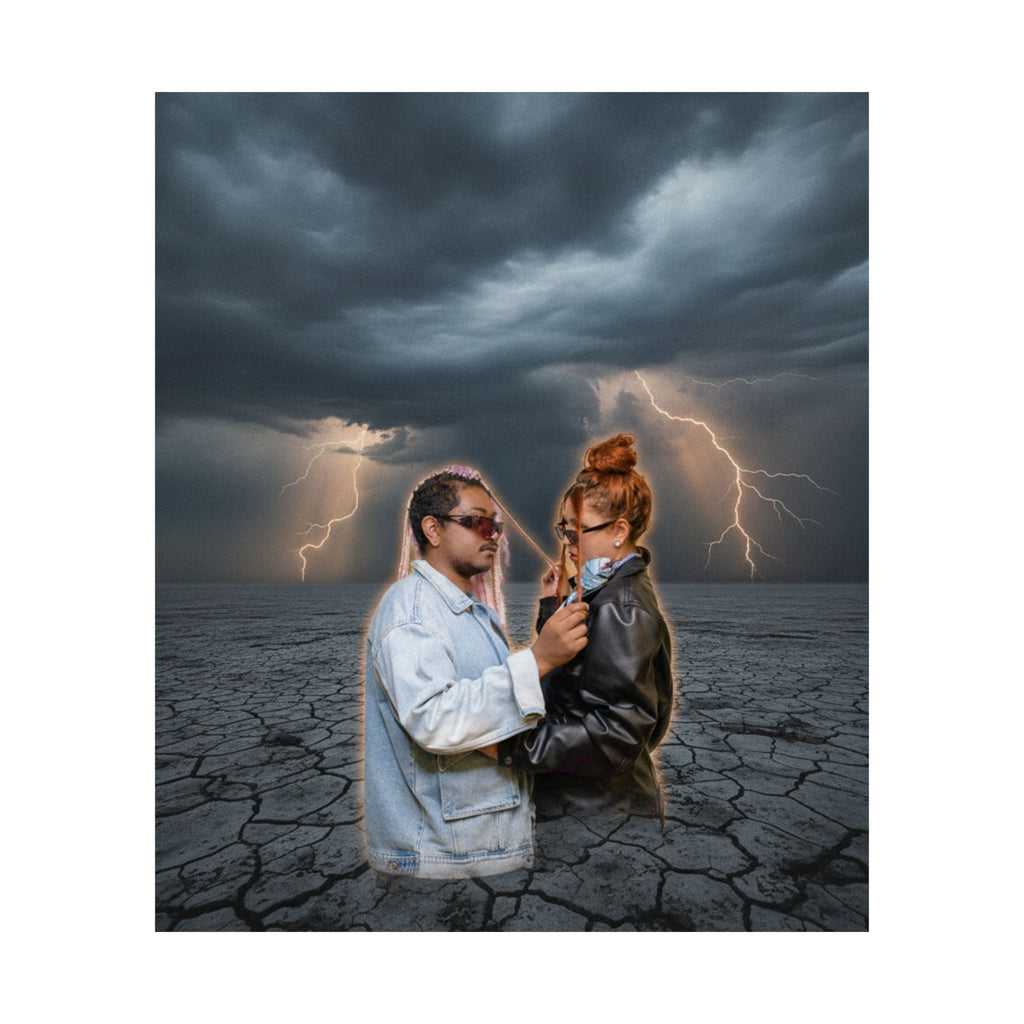 Dramatic Storm — Person — Matte Poster