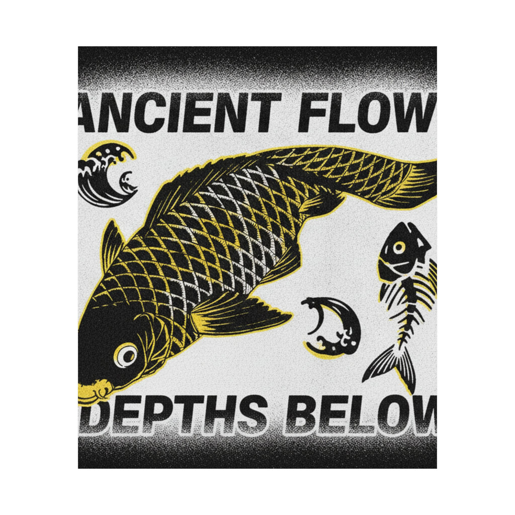 Streetwear Collage — Koi — Matte Poster