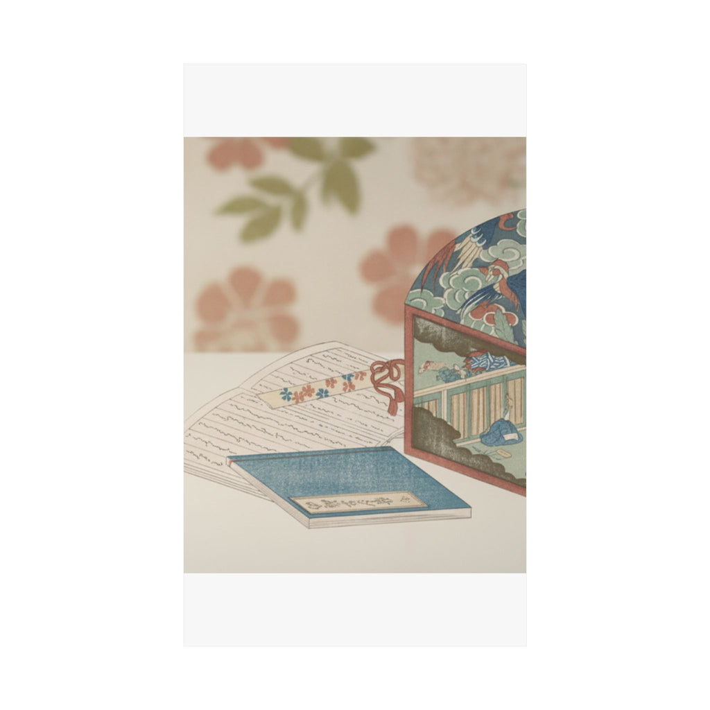 Product Marketing — Box And Books — Matte Poster