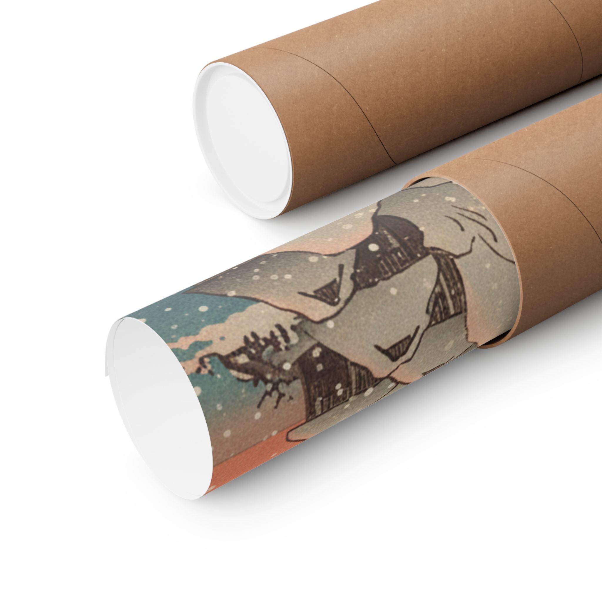 Southern Sunset — Nichiren In Snow At Tsukahara, Sodo Province — Matte Poster