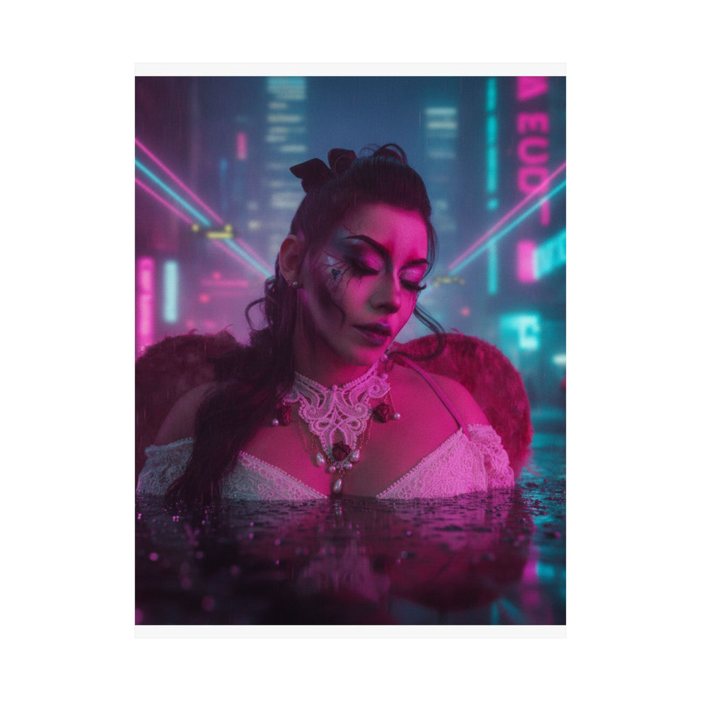 Neon Noir — Person — Matte Poster
