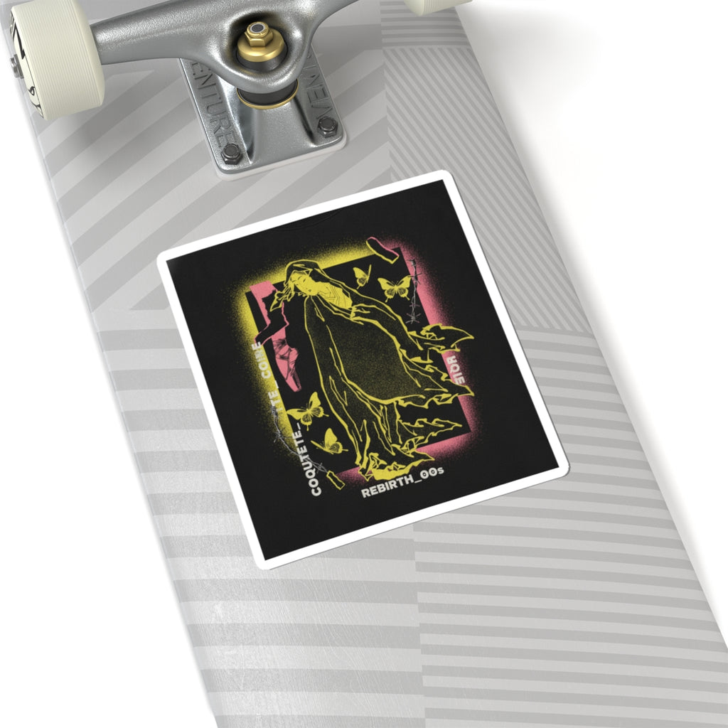 Streetwear Collage — Onna No Daruma — Kiss-Cut Sticker
