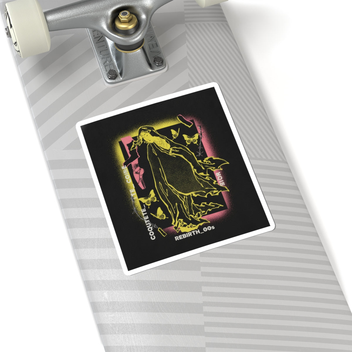 Streetwear Collage — Onna No Daruma — Kiss-Cut Sticker