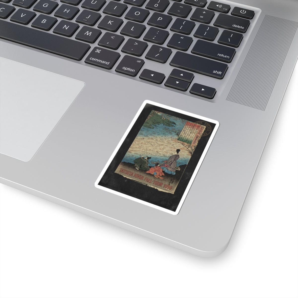Vintage Bootleg — Poet With Two Pages On The Banks Of The Tatsuta — Kiss-Cut Sticker