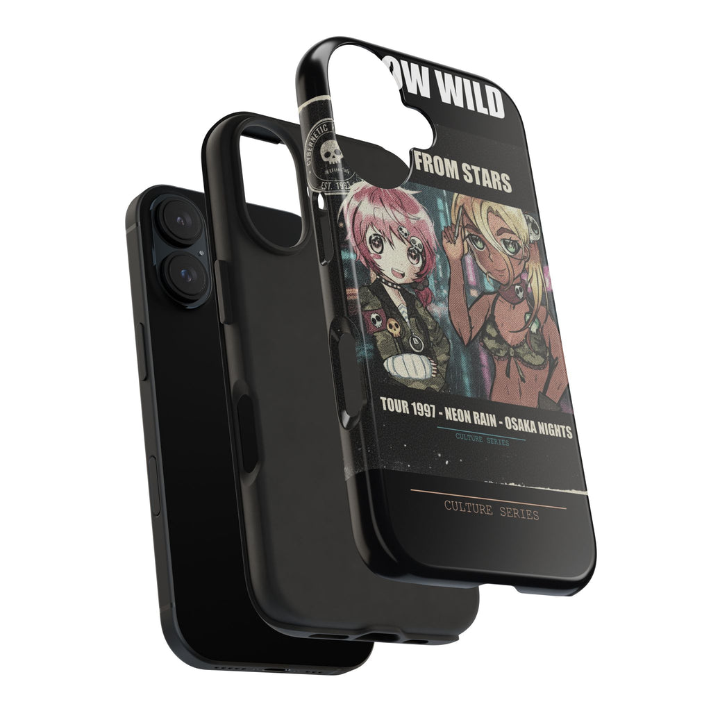 Neon Rain Osaka Nights Anime Tour Poster Phone Case