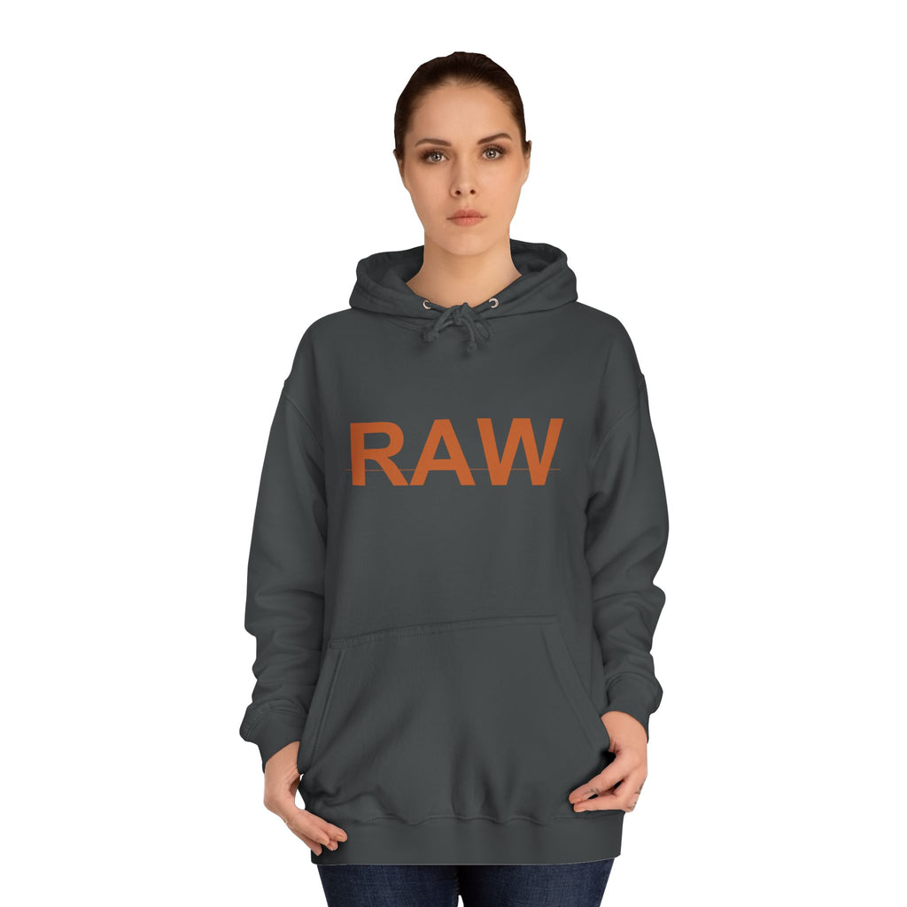 RAW Rust Block Letter Statement Pullover Hoodie