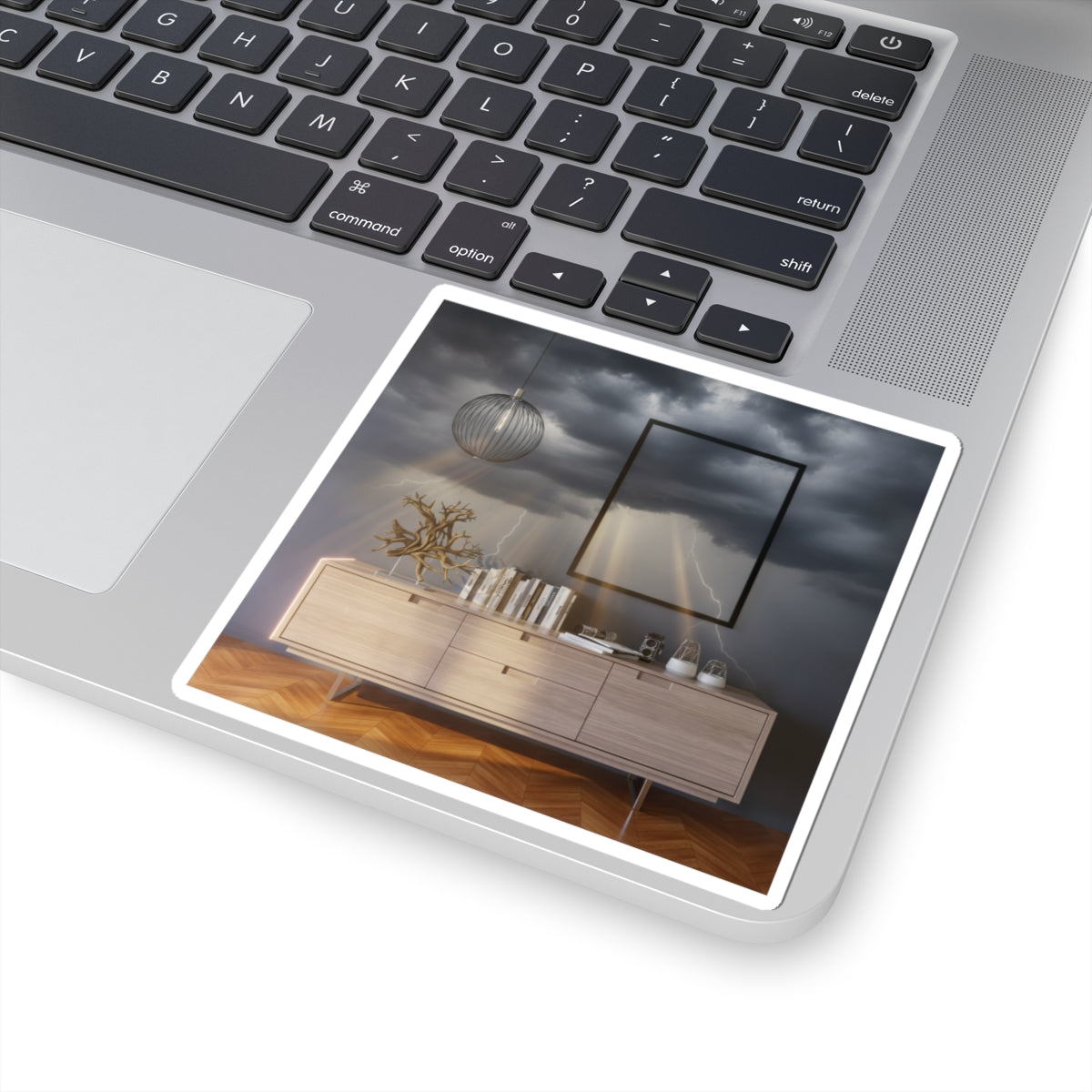 Dramatic Storm — Interior — Kiss-Cut Sticker
