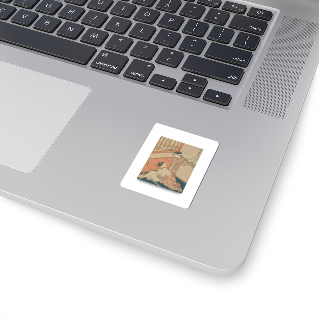 Ecommerce Main — The Flying Down Of Wild Geese At Yoshiwara — Kiss-Cut Sticker