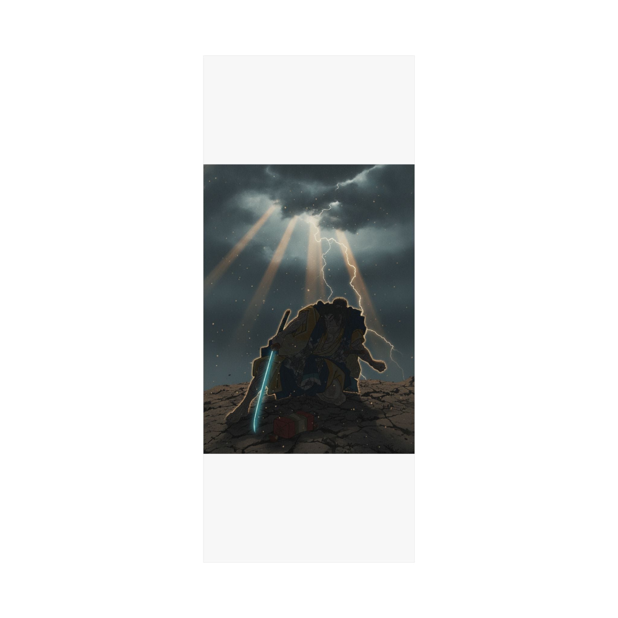 Dramatic Storm — “‘A Molted Cicada Shell’ (Utsusemi): Soga Gorō Tokimune,” From The Series Scenes — Matte Poster
