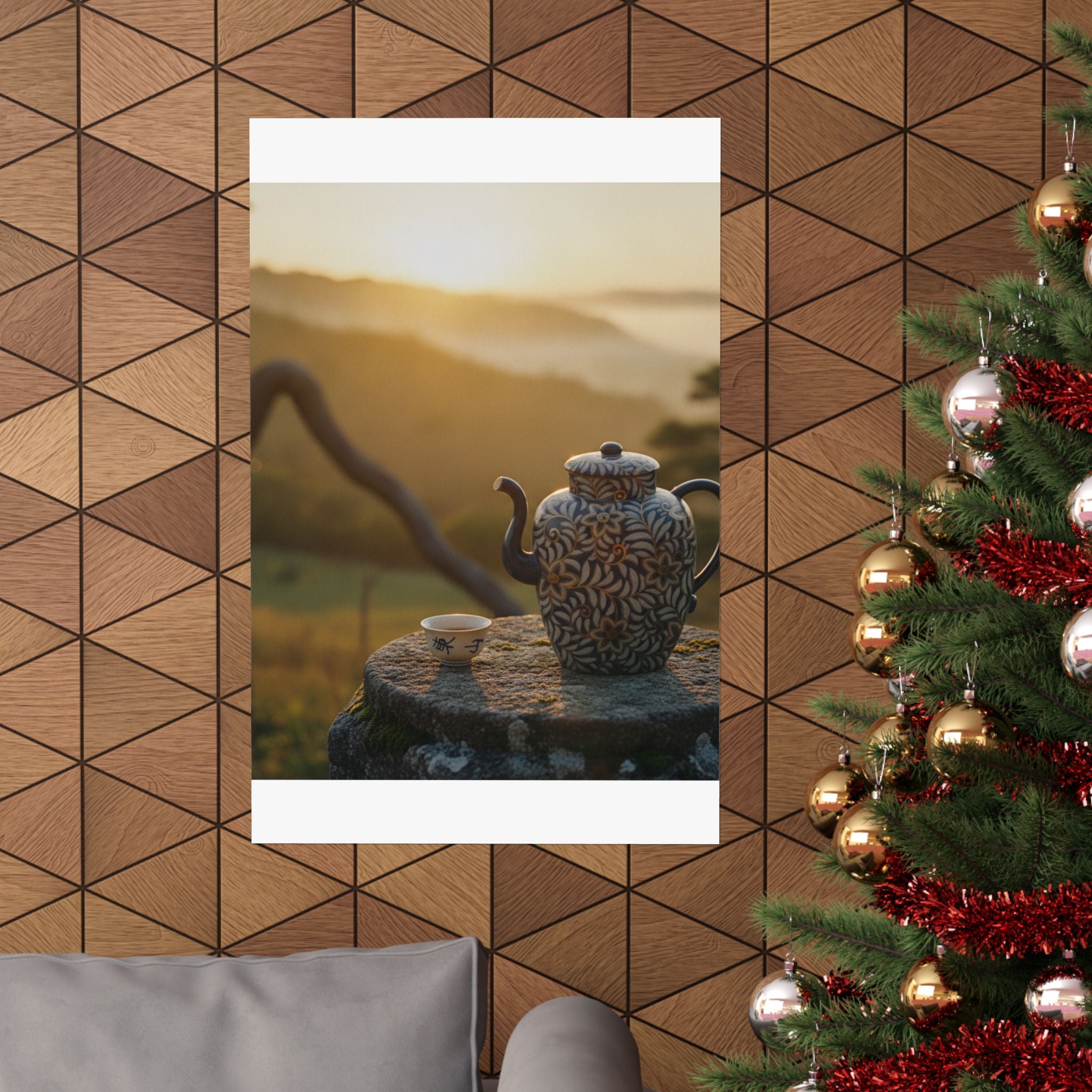 Scenic Nature — Wine Pot And Cup — Matte Poster