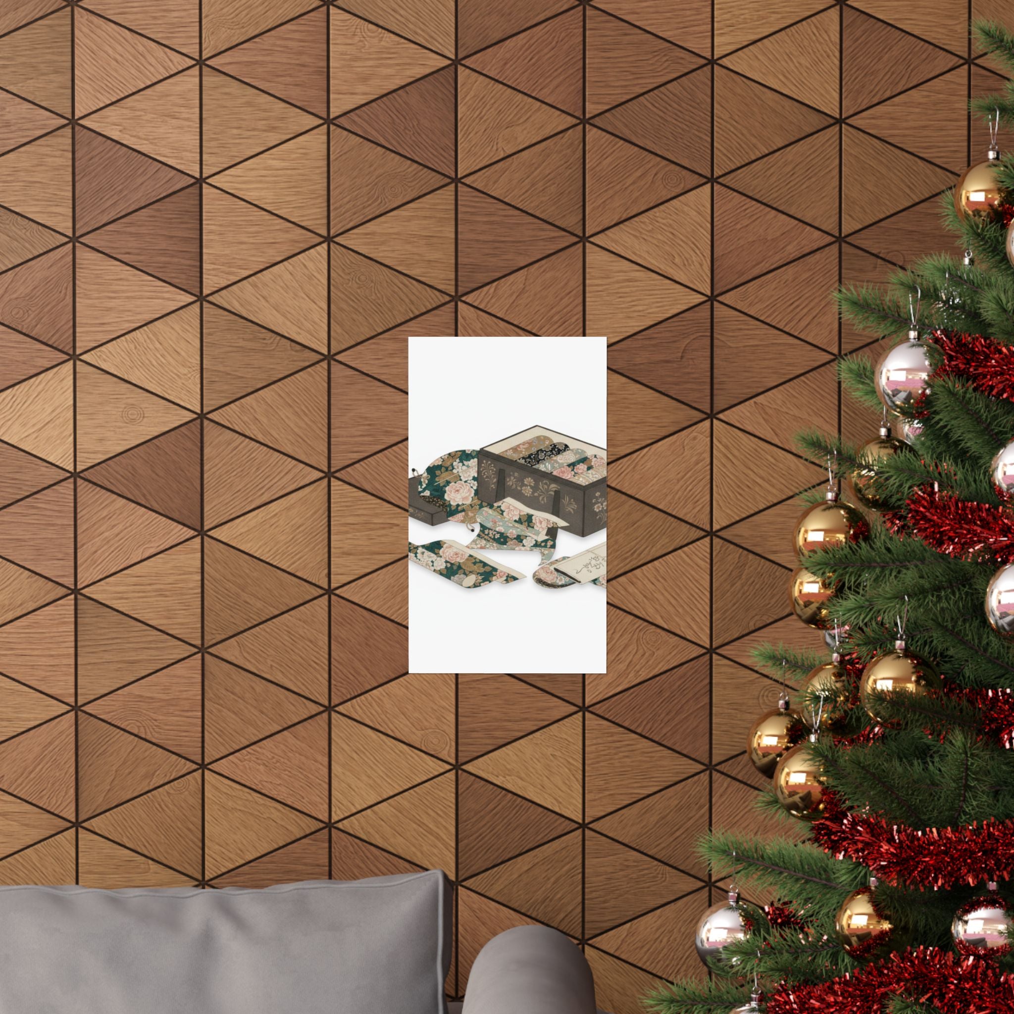 Ecommerce Main — Box With Draperies — Matte Poster