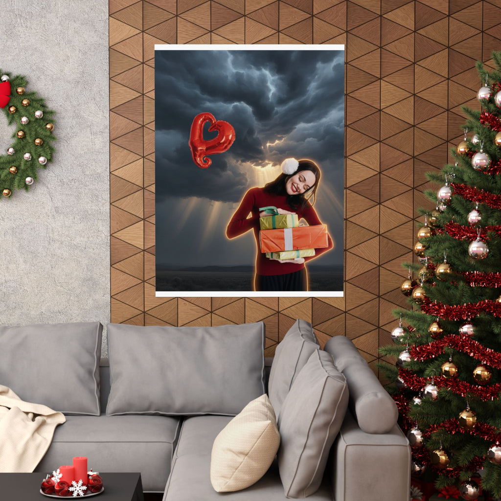 Dramatic Storm — Person — Matte Poster