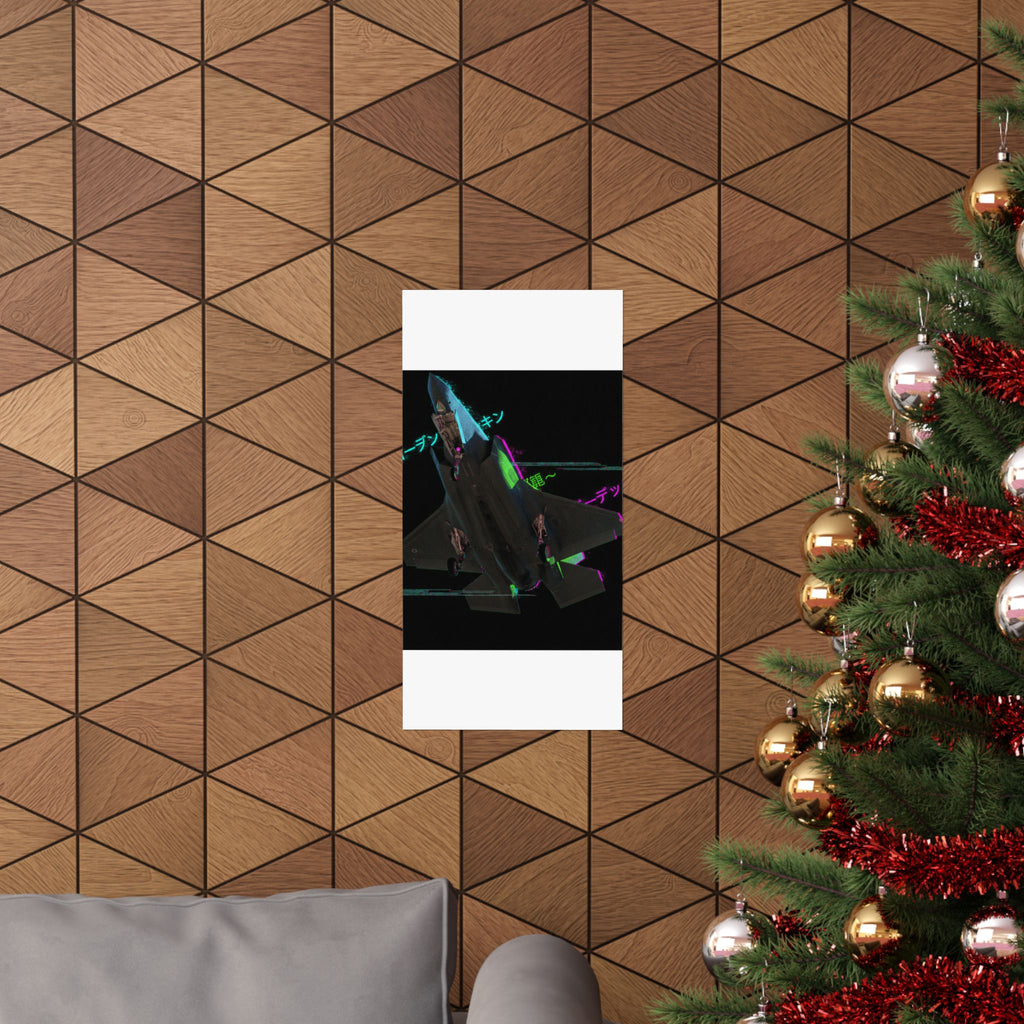 Glitch Culture — Plane — Matte Poster