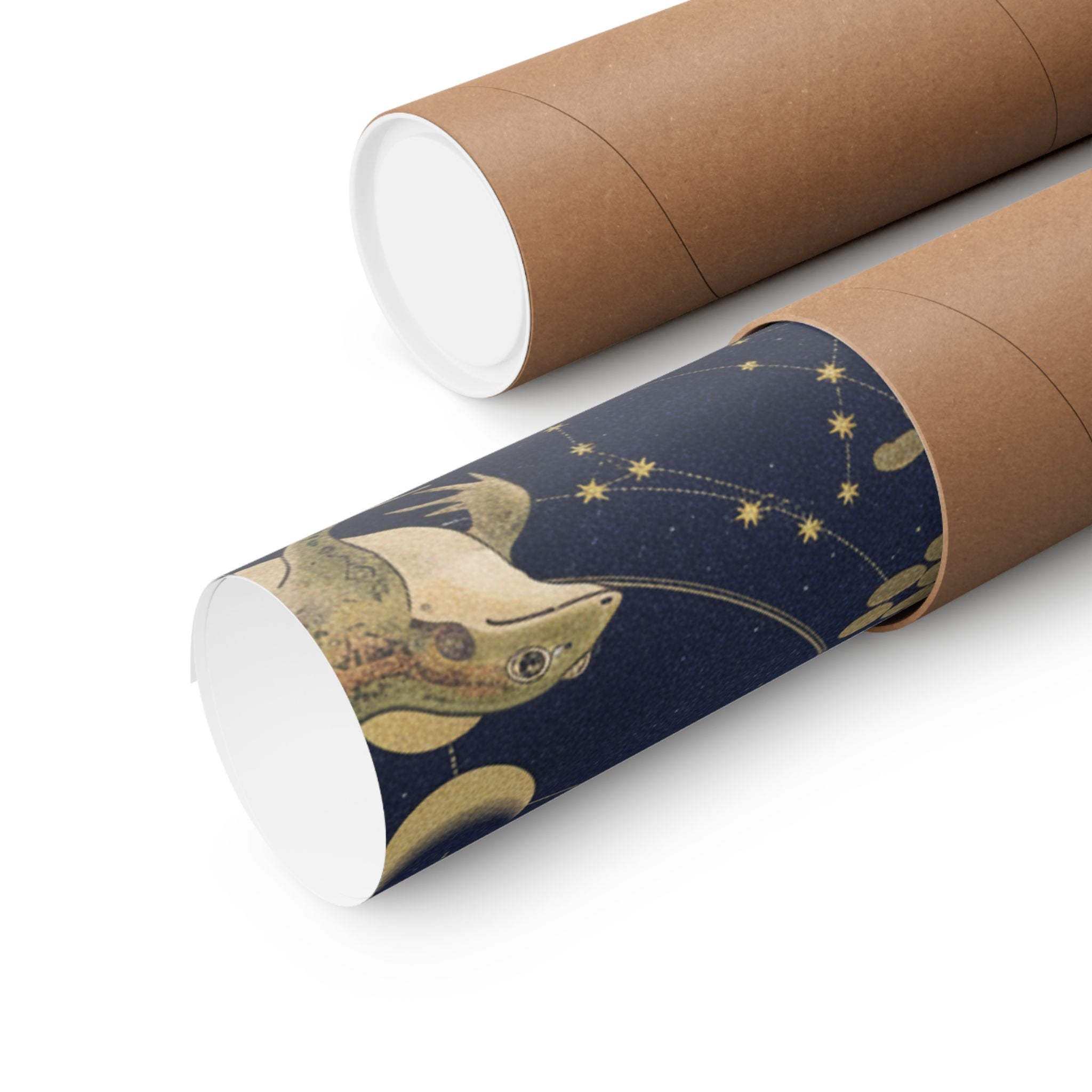 Celestial — Frog (Kaeru); Gold Beetle (Kogane Mushi), From The Picture Book Of Crawling Crea — Matte Poster