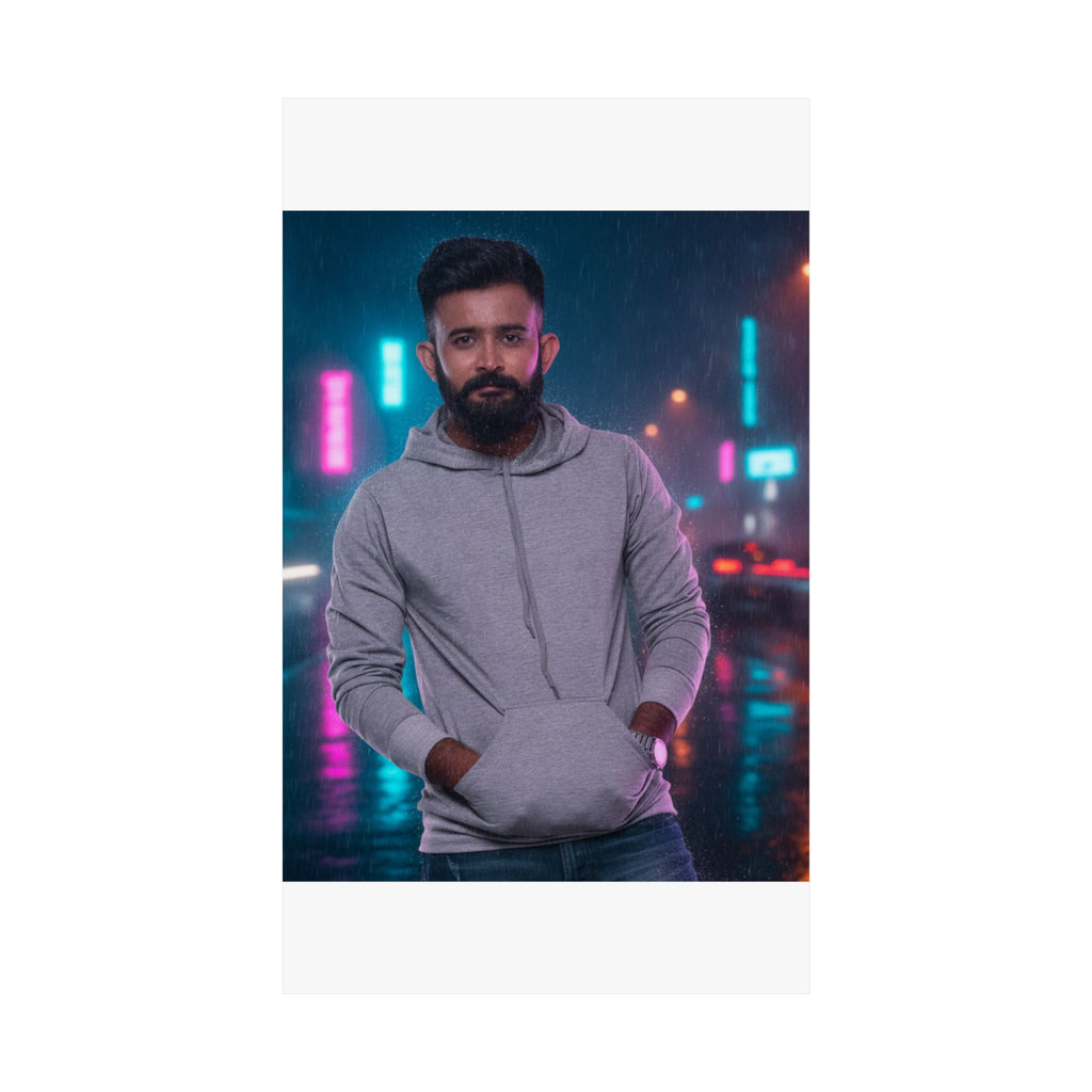 Neon Noir — Person — Matte Poster