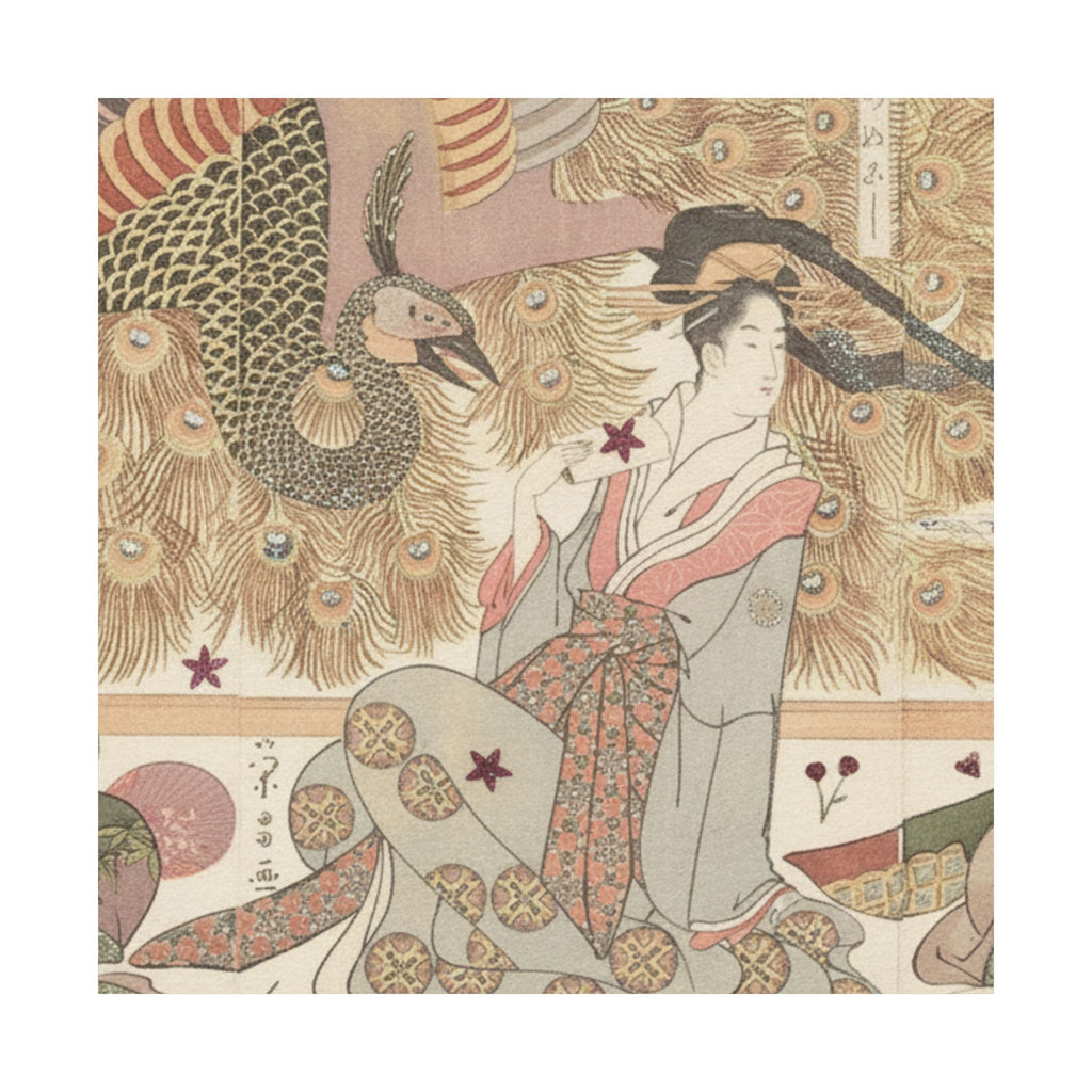 Botanical — Interior Of The House Called Ōgiya — Matte Poster
