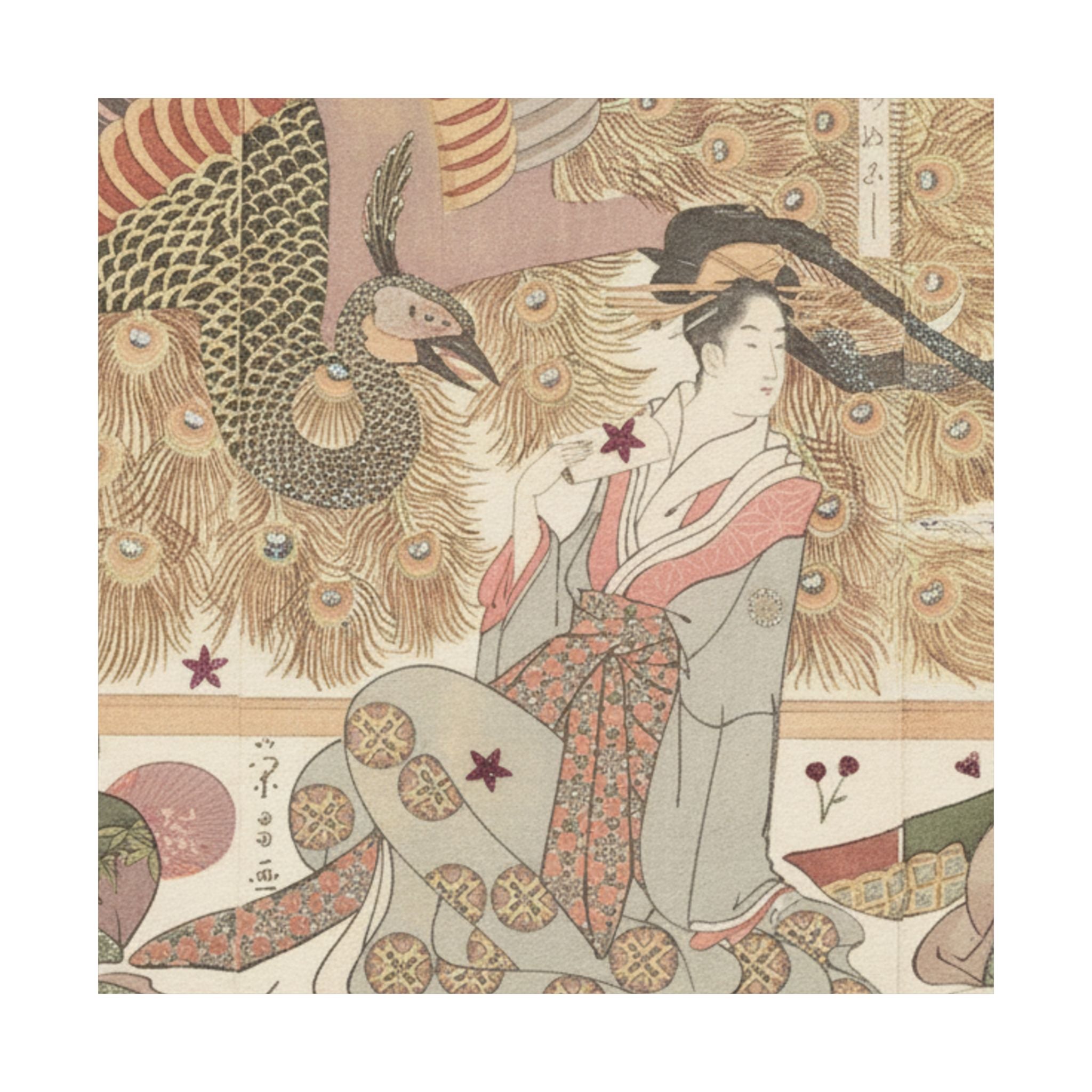 Botanical — Interior Of The House Called Ōgiya — Matte Poster