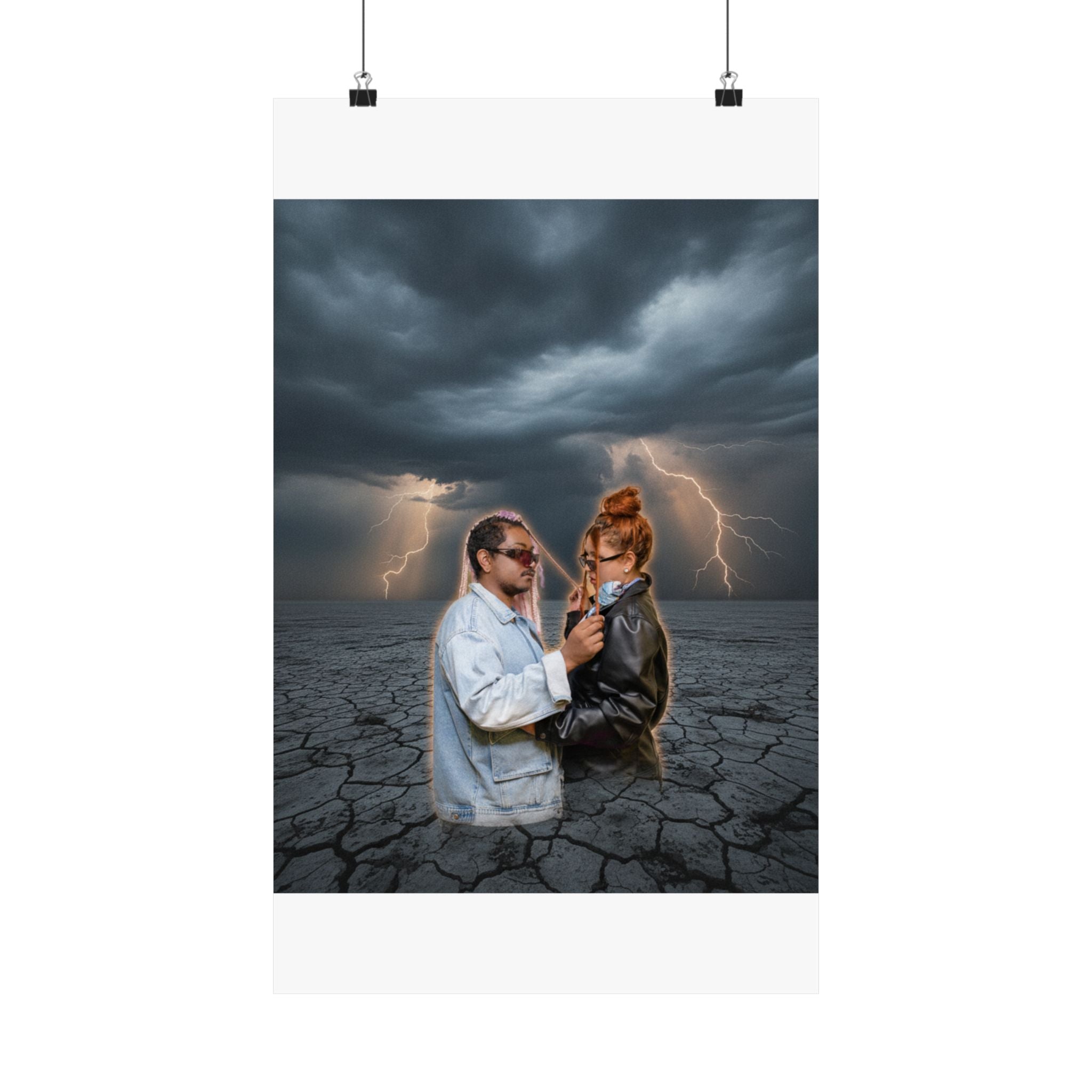 Dramatic Storm — Person — Matte Poster