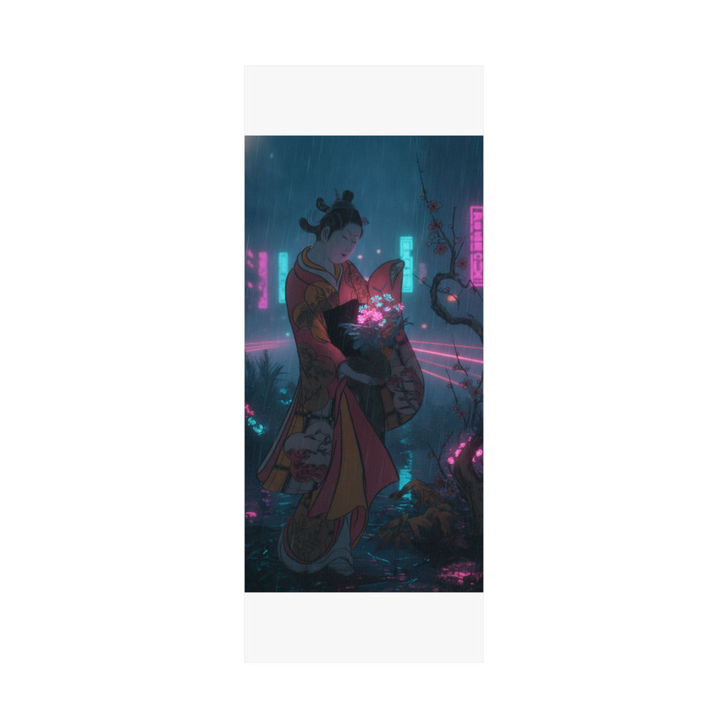 Neon Noir — A Young Lady In A Garden — Matte Poster