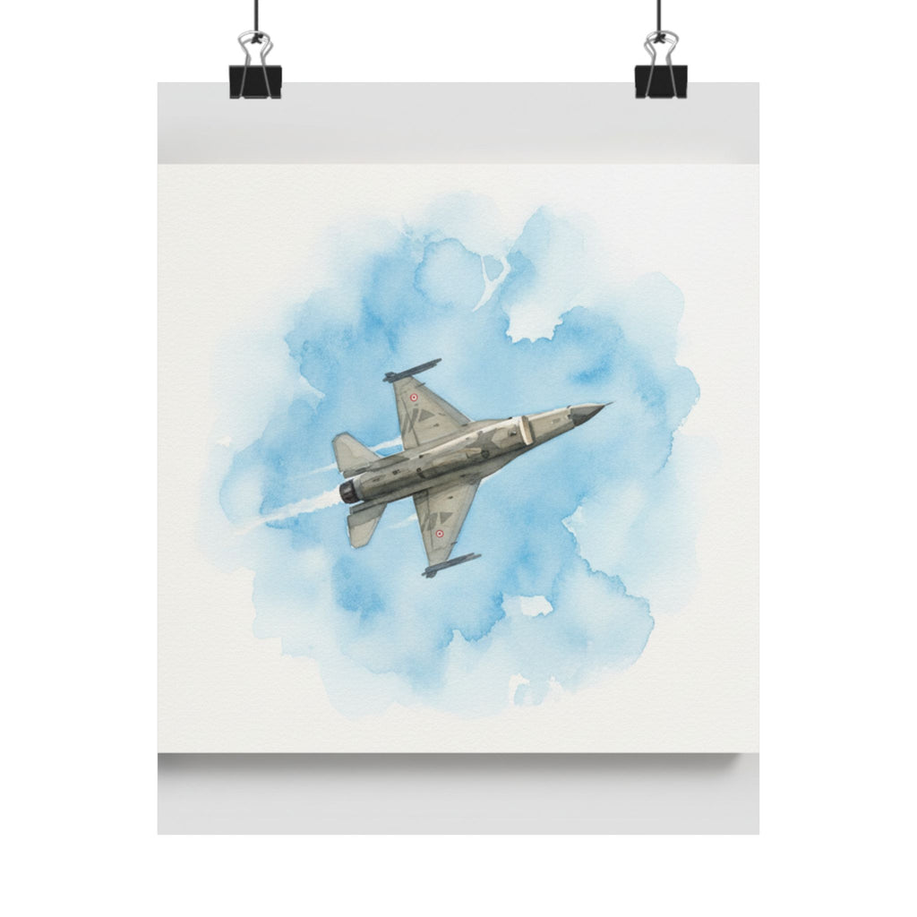 Watercolor — Aircraft — Matte Poster