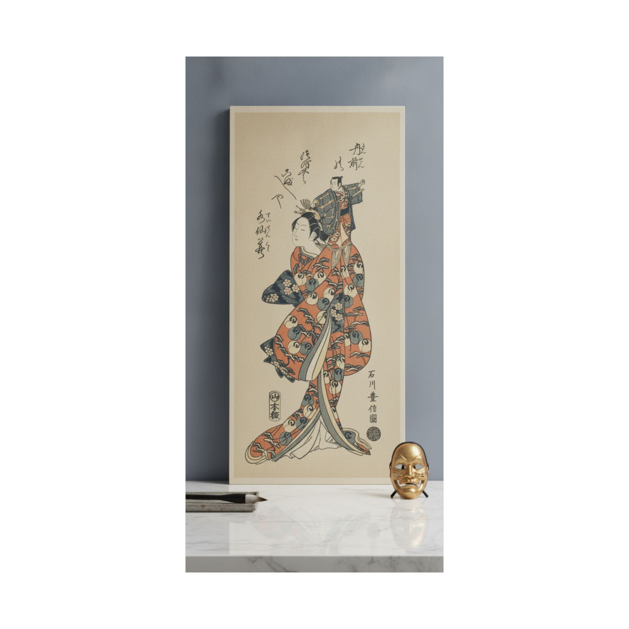 Product Marketing — The Actor Bandō Hikosaburo I In A Female Role — Matte Poster