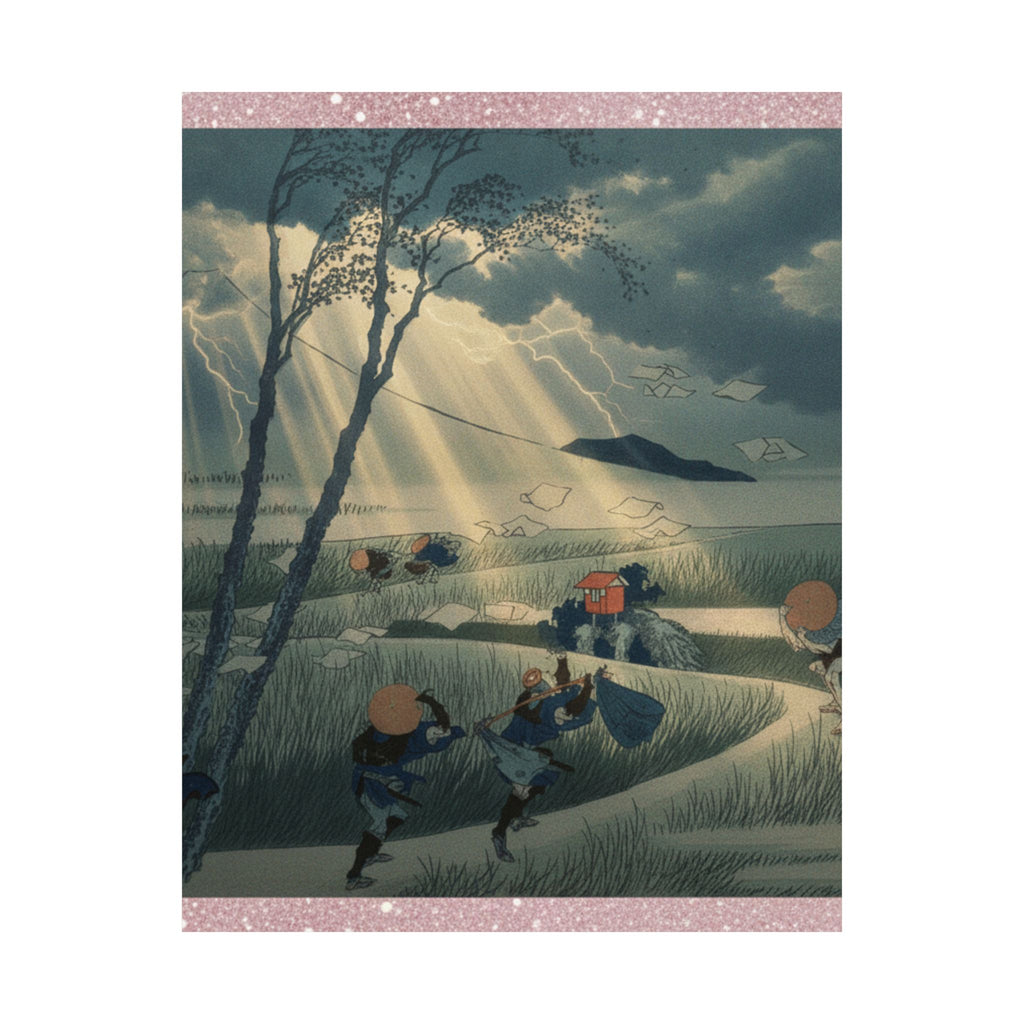 Dramatic Storm — Ejiri In Suruga Province (Sunshū Ejiri), From The Series Thirty-Six Views Of Mou — Matte Poster