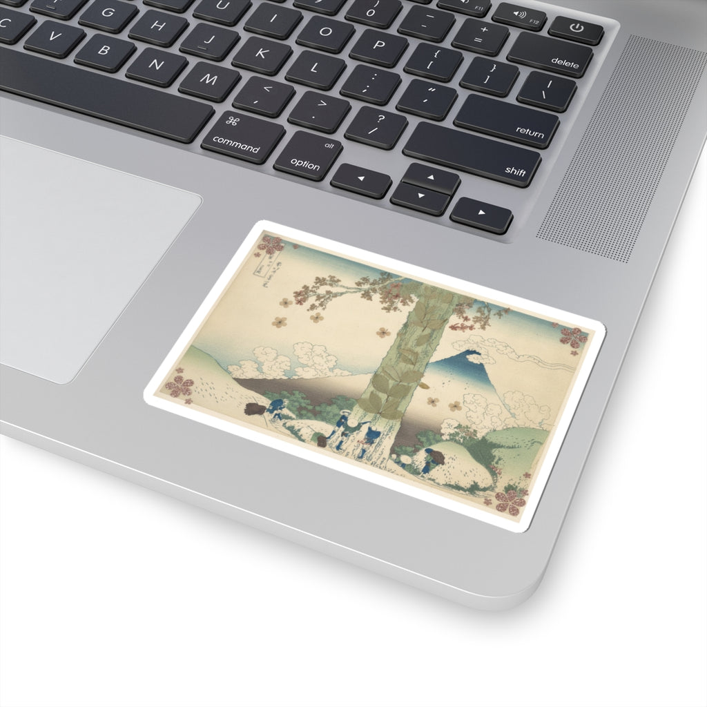 Botanical — Mishima Pass In Kai Province (Kōshū Mishima Goe), From The Series Thirty-Six Vie — Kiss-Cut Sticker