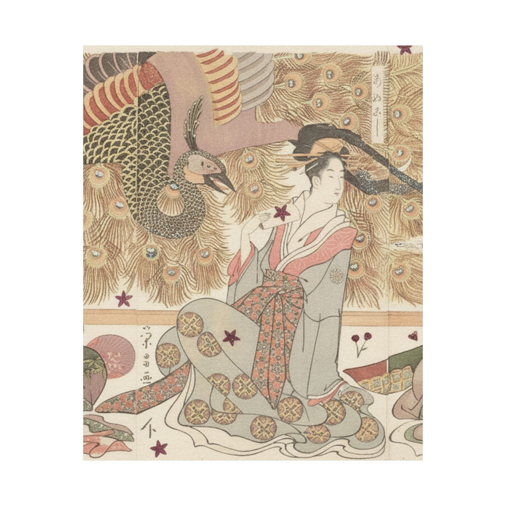 Botanical — Interior Of The House Called Ōgiya — Matte Poster